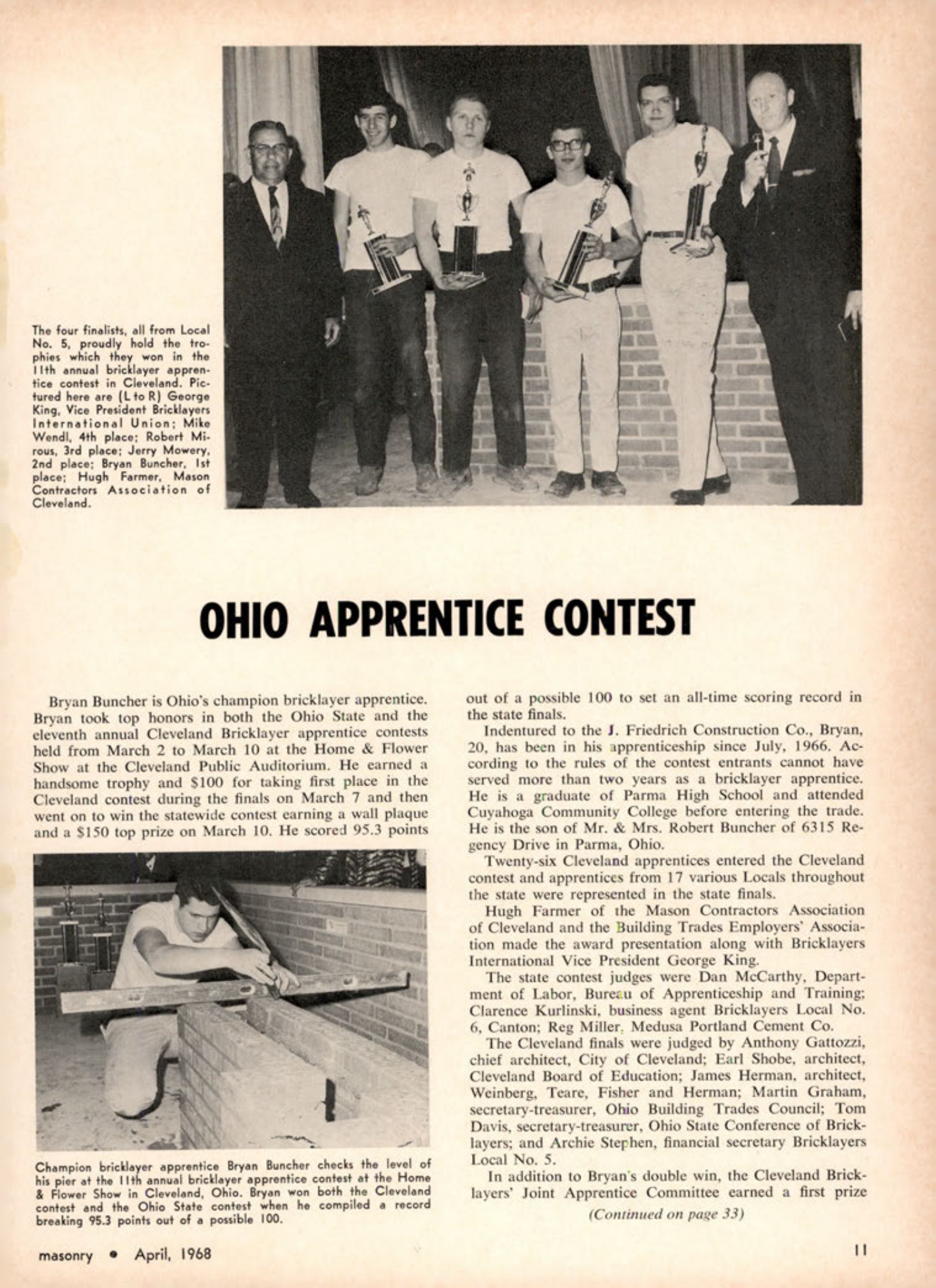 Masonry Magazine April 1968 Page. 11