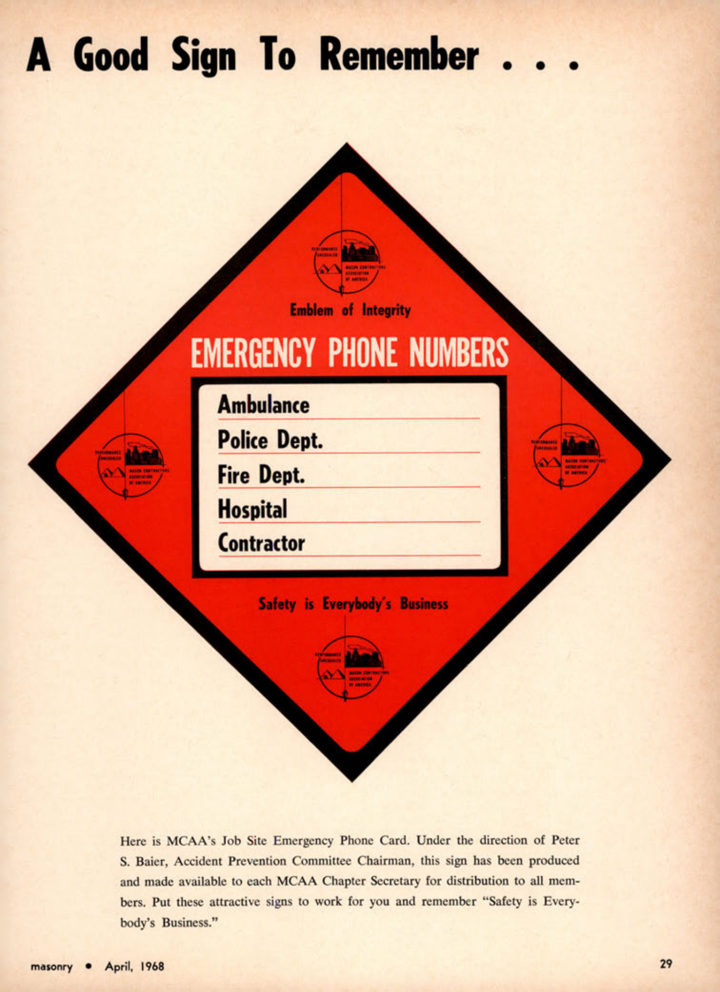 Masonry Magazine April 1968 Page. 29