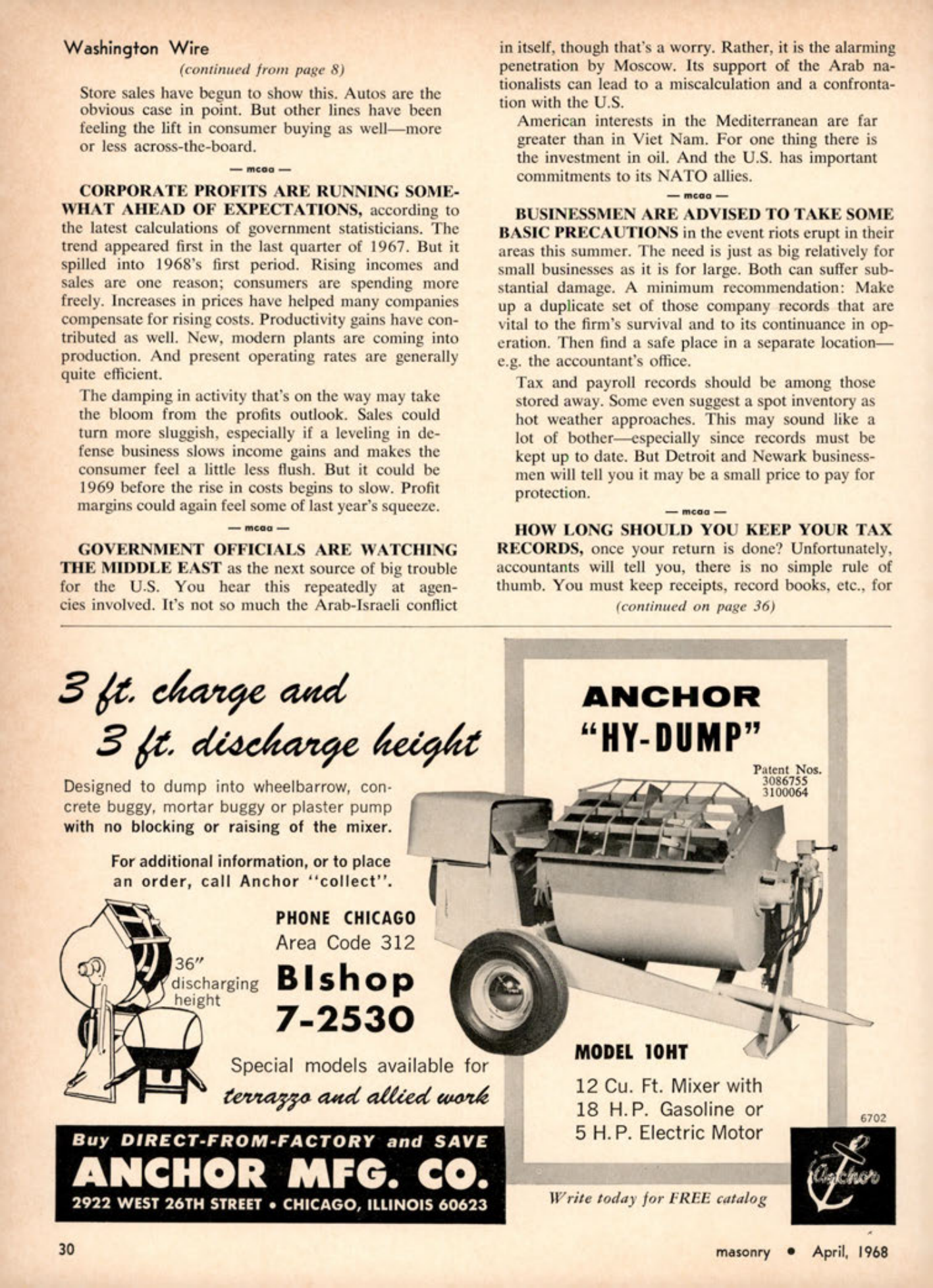 Masonry Magazine April 1968 Page. 30