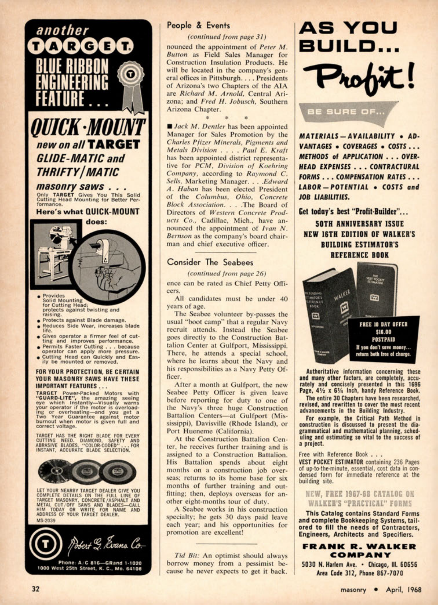 Masonry Magazine April 1968 Page. 32