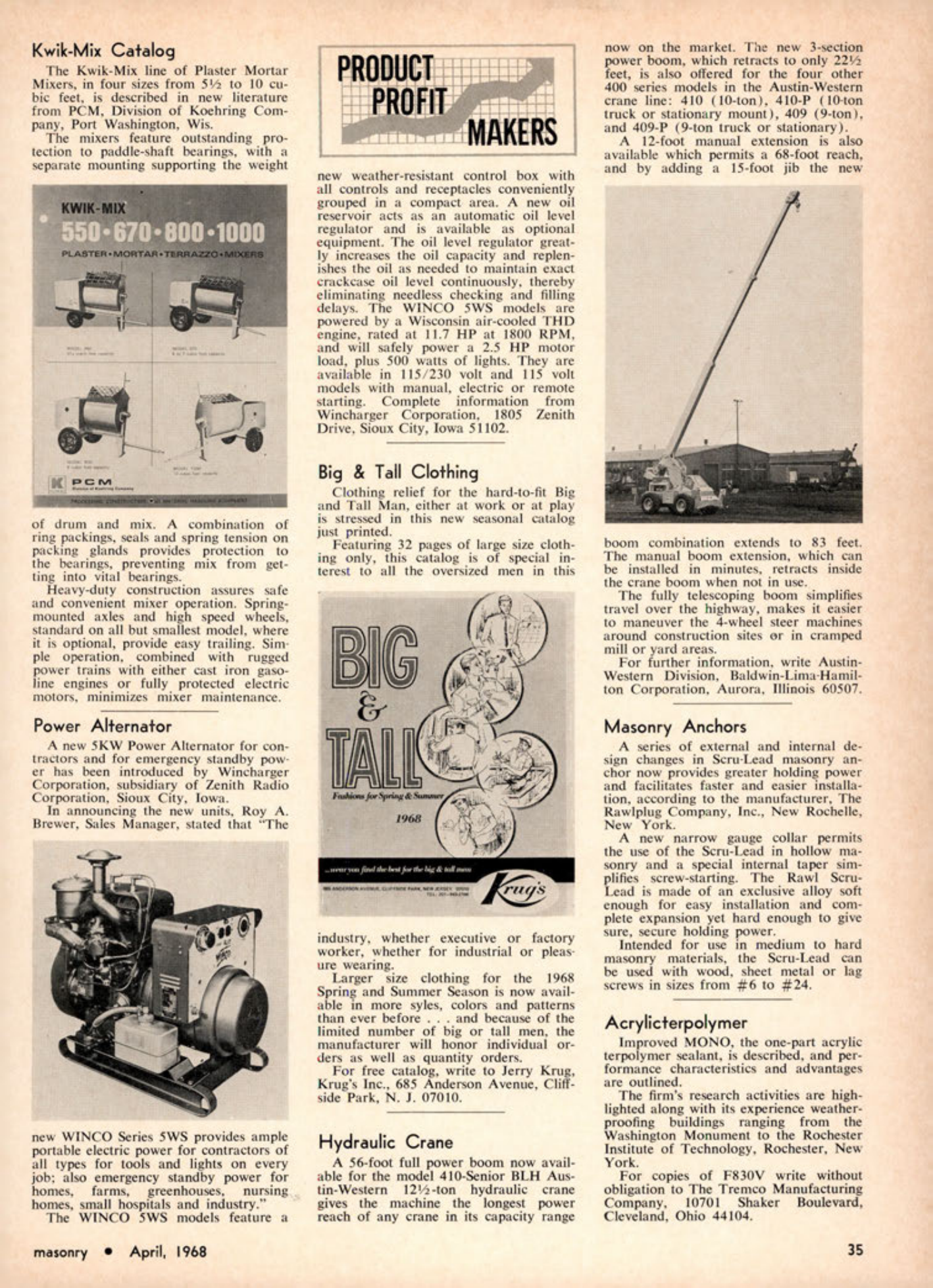 Masonry Magazine April 1968 Page. 35