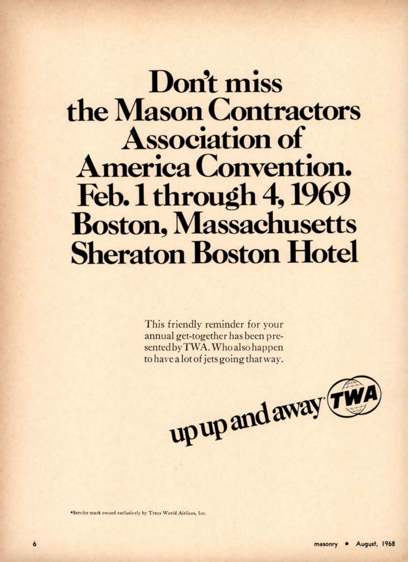 Masonry Magazine August 1968 Page. 6