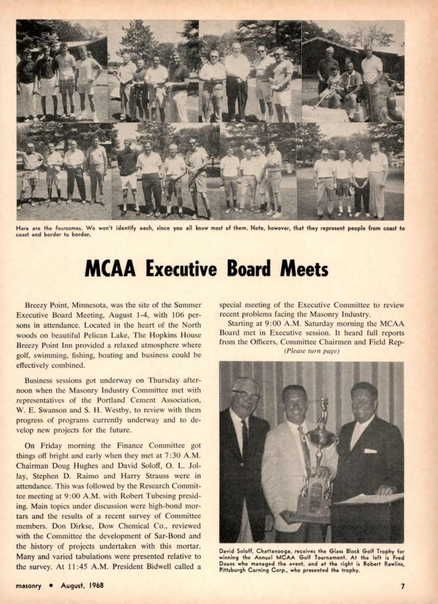 Masonry Magazine August 1968 Page. 7