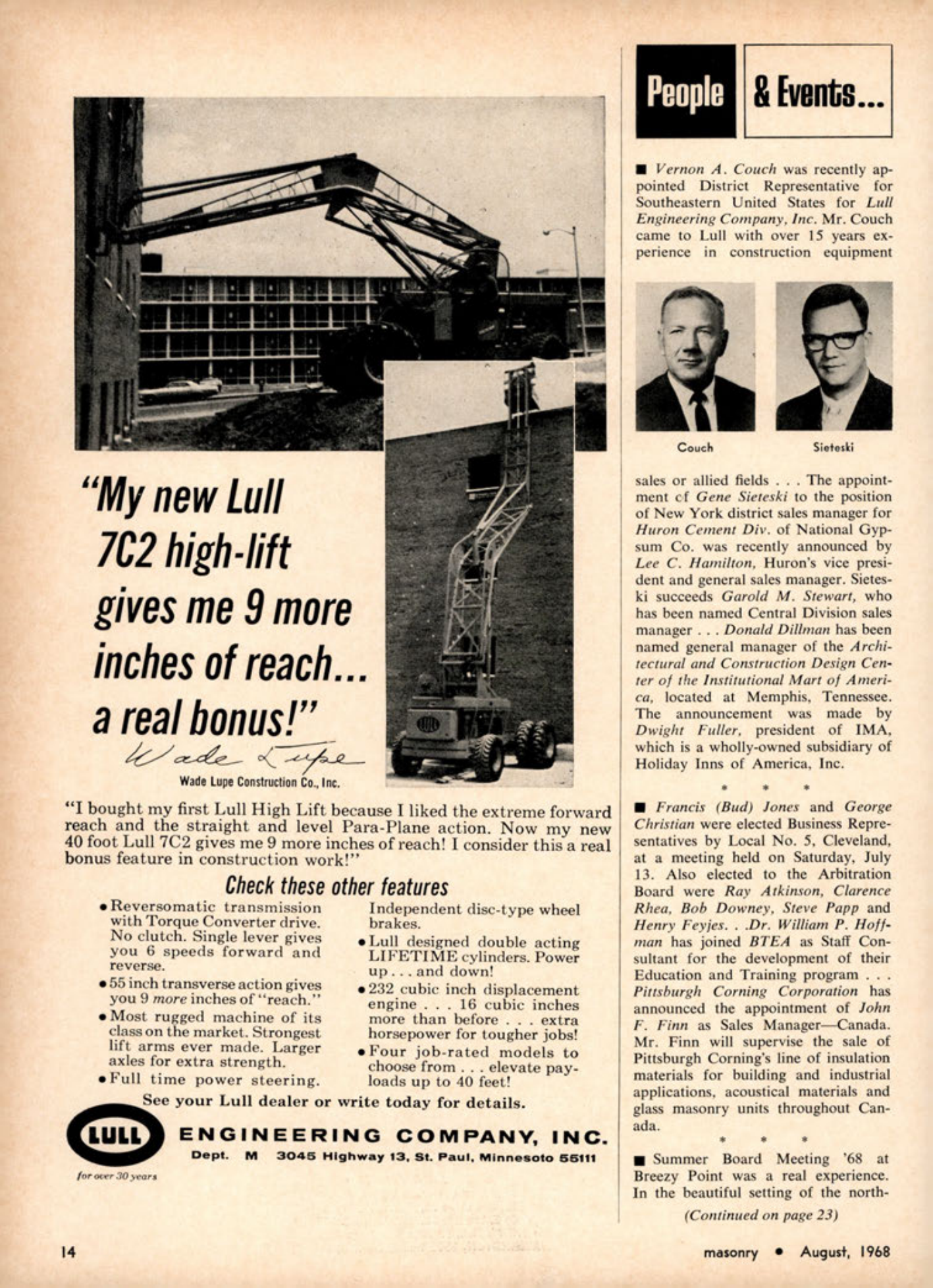 Masonry Magazine August 1968 Page. 14