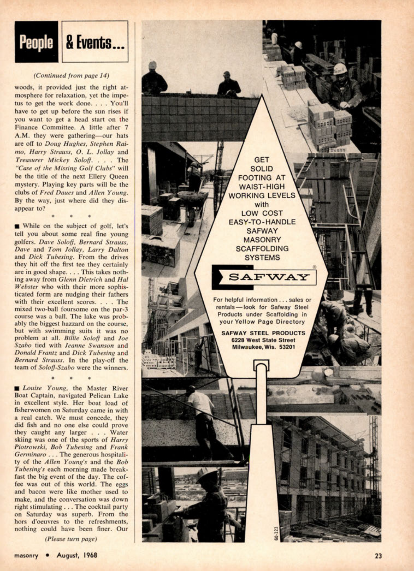 Masonry Magazine August 1968 Page. 23