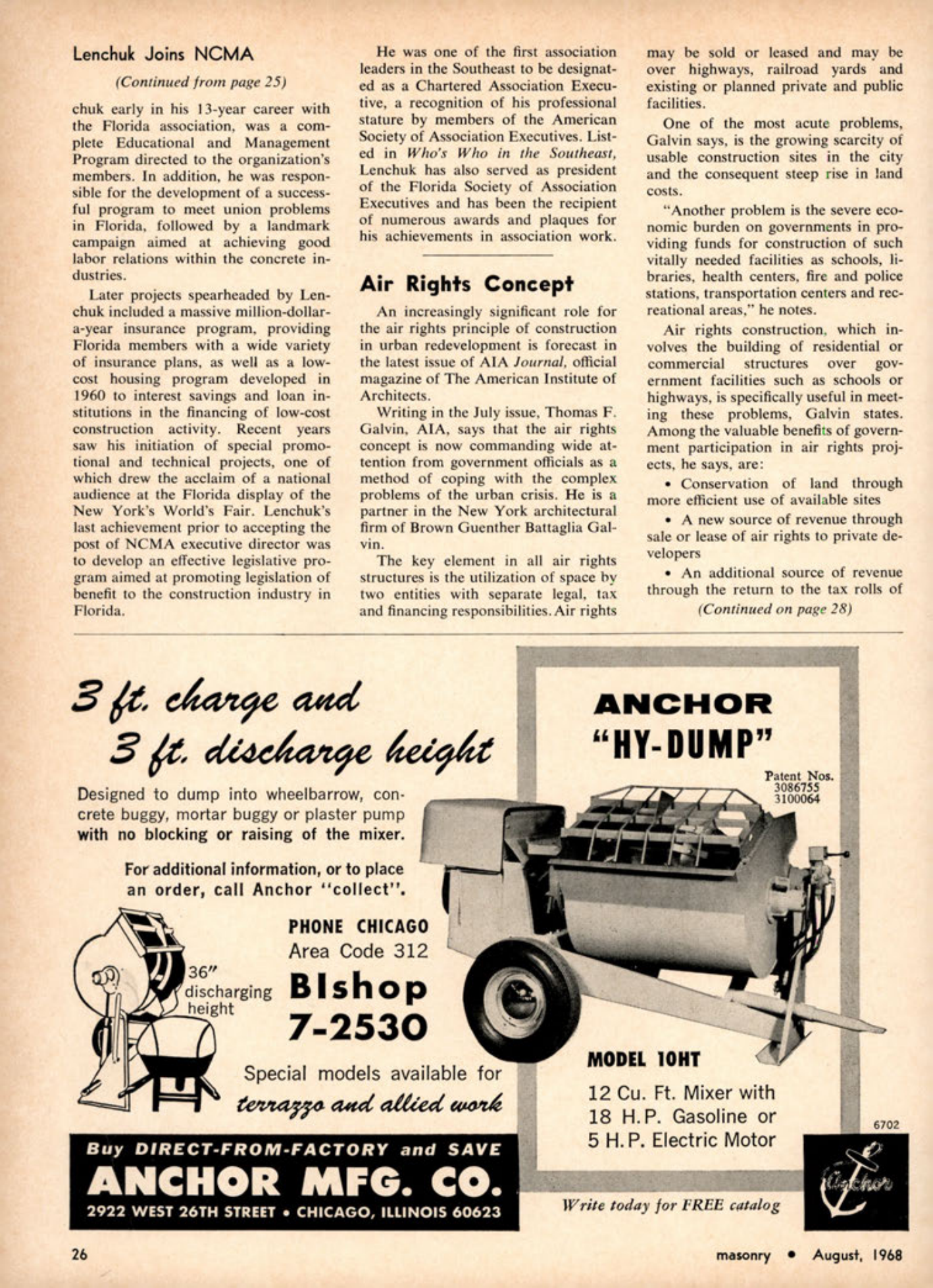 Masonry Magazine August 1968 Page. 26