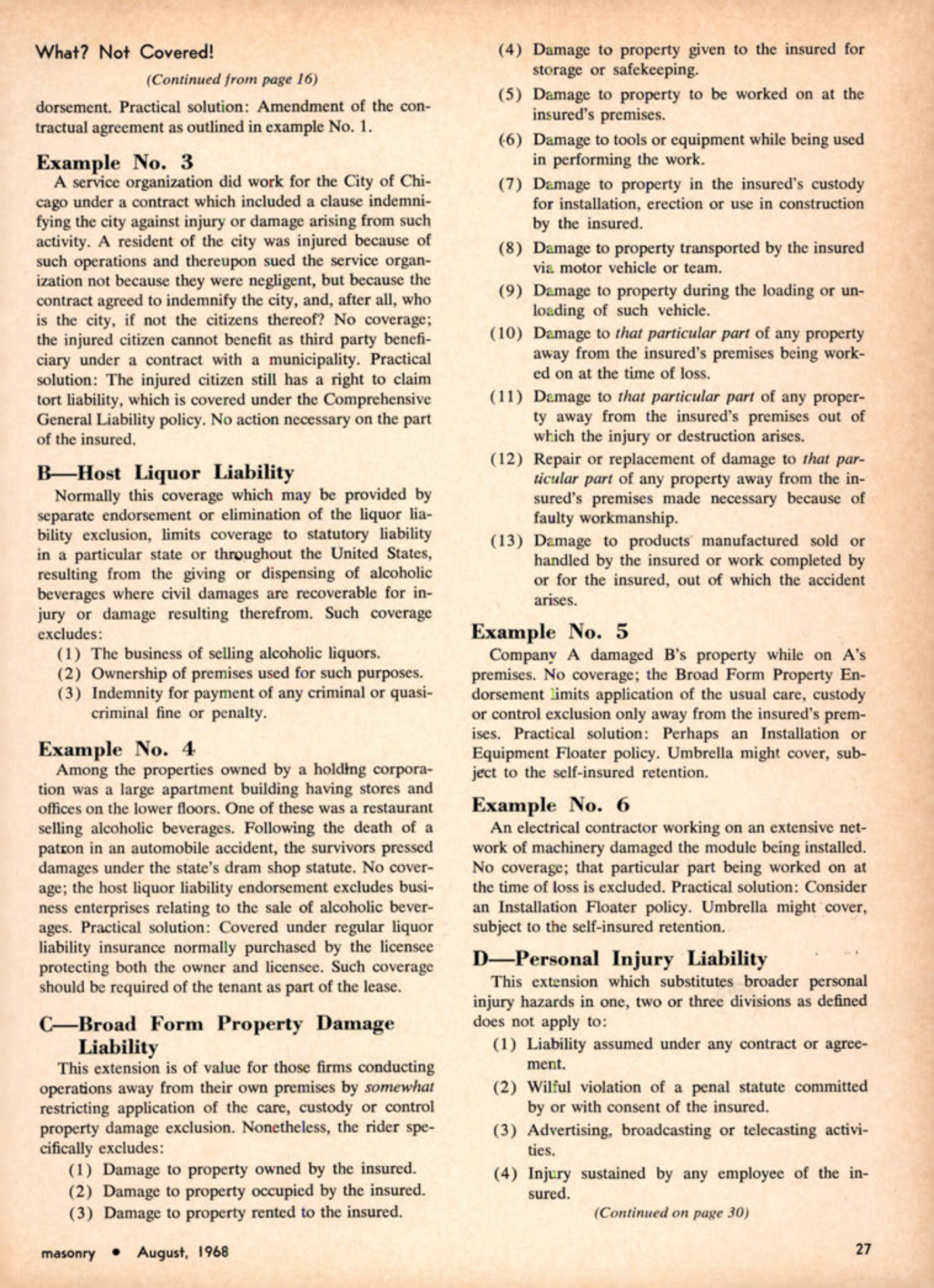 Masonry Magazine August 1968 Page. 27