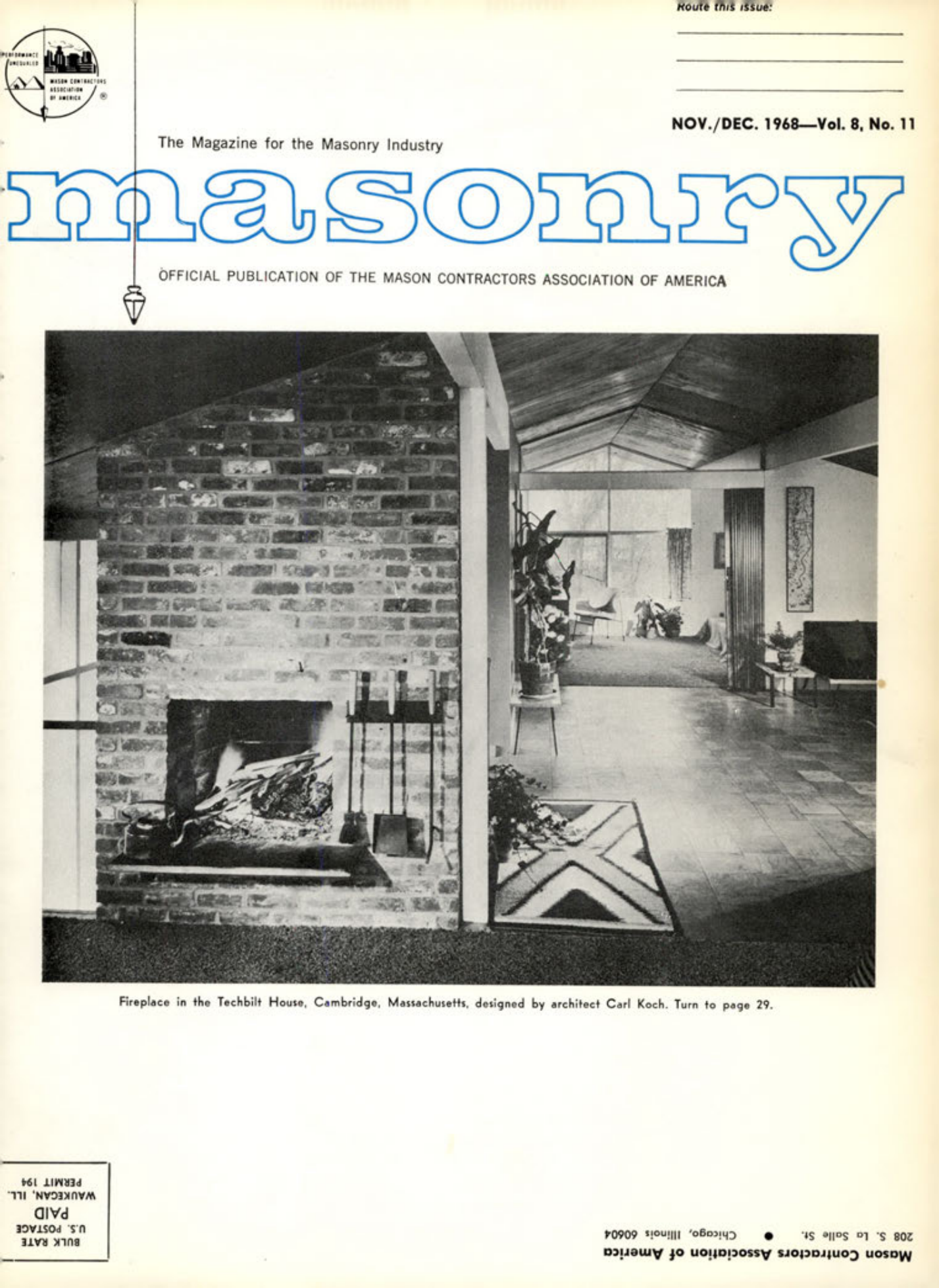 Masonry Magazine December 1968 Page. 1
