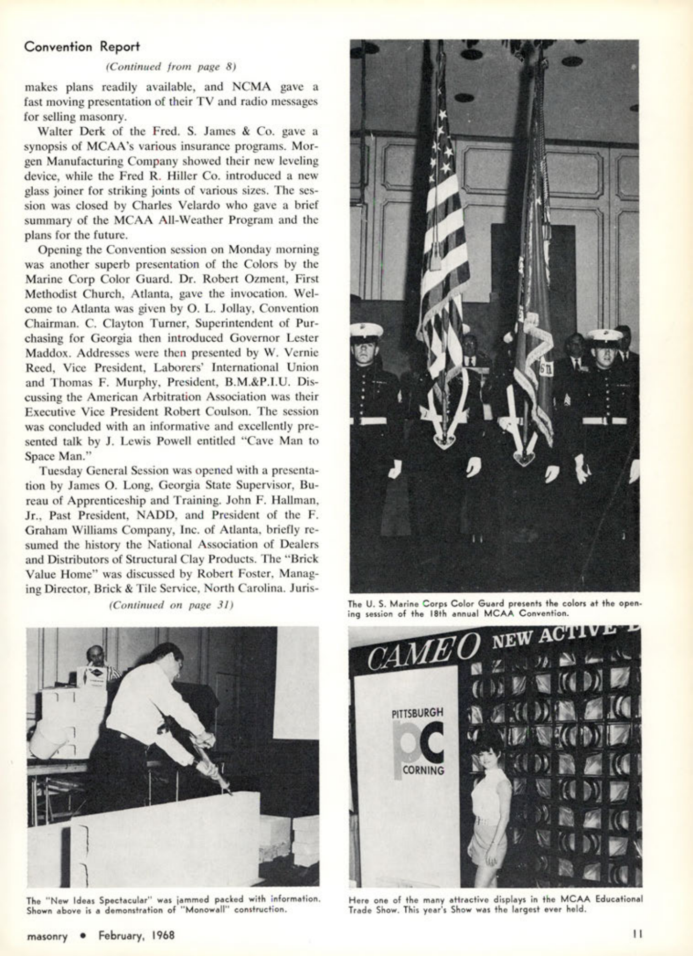Masonry Magazine February 1968 Page. 11