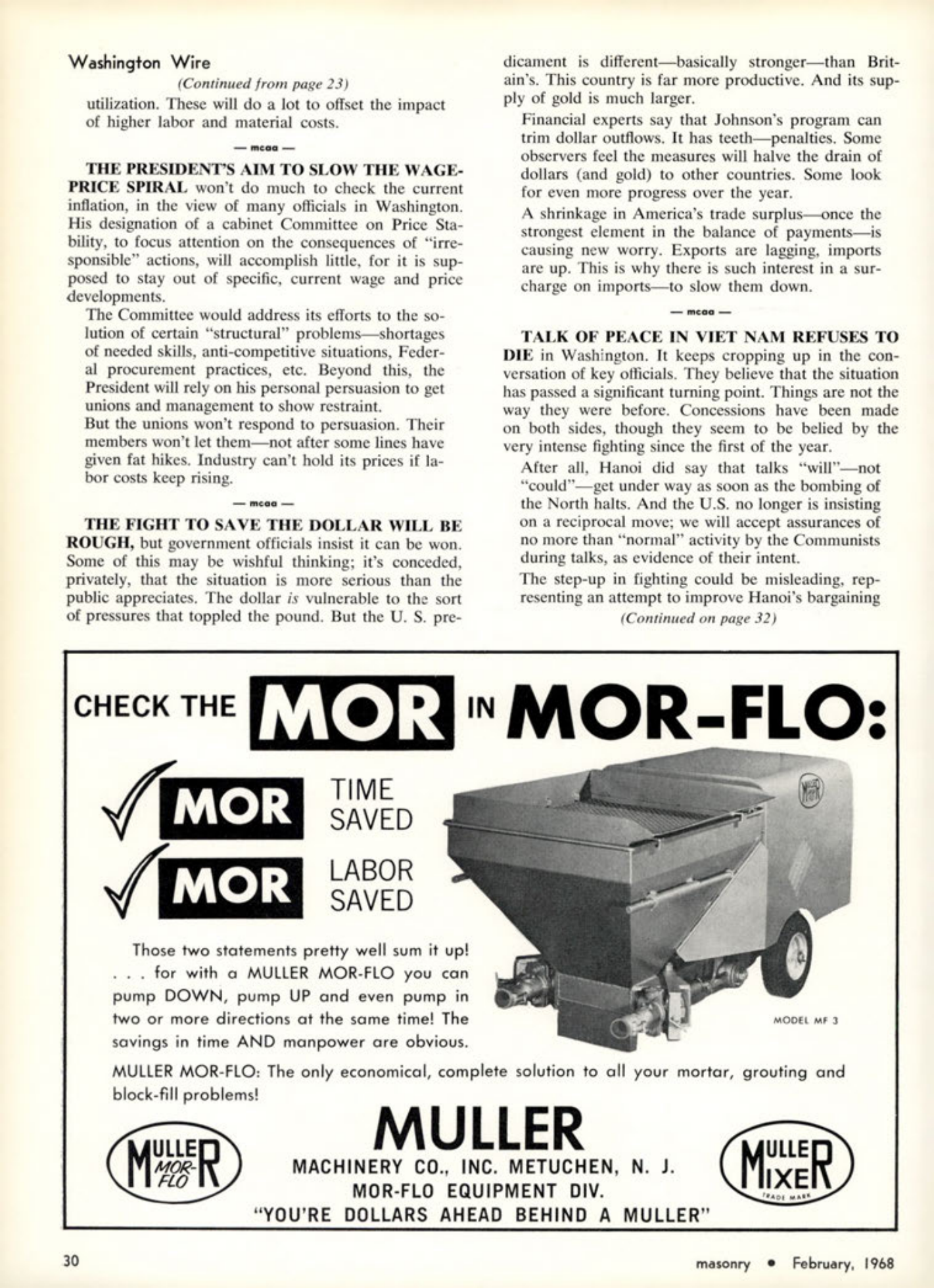 Masonry Magazine February 1968 Page. 30