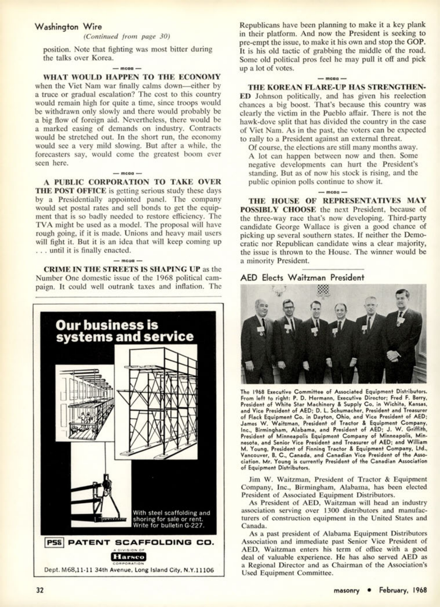 Masonry Magazine February 1968 Page. 32
