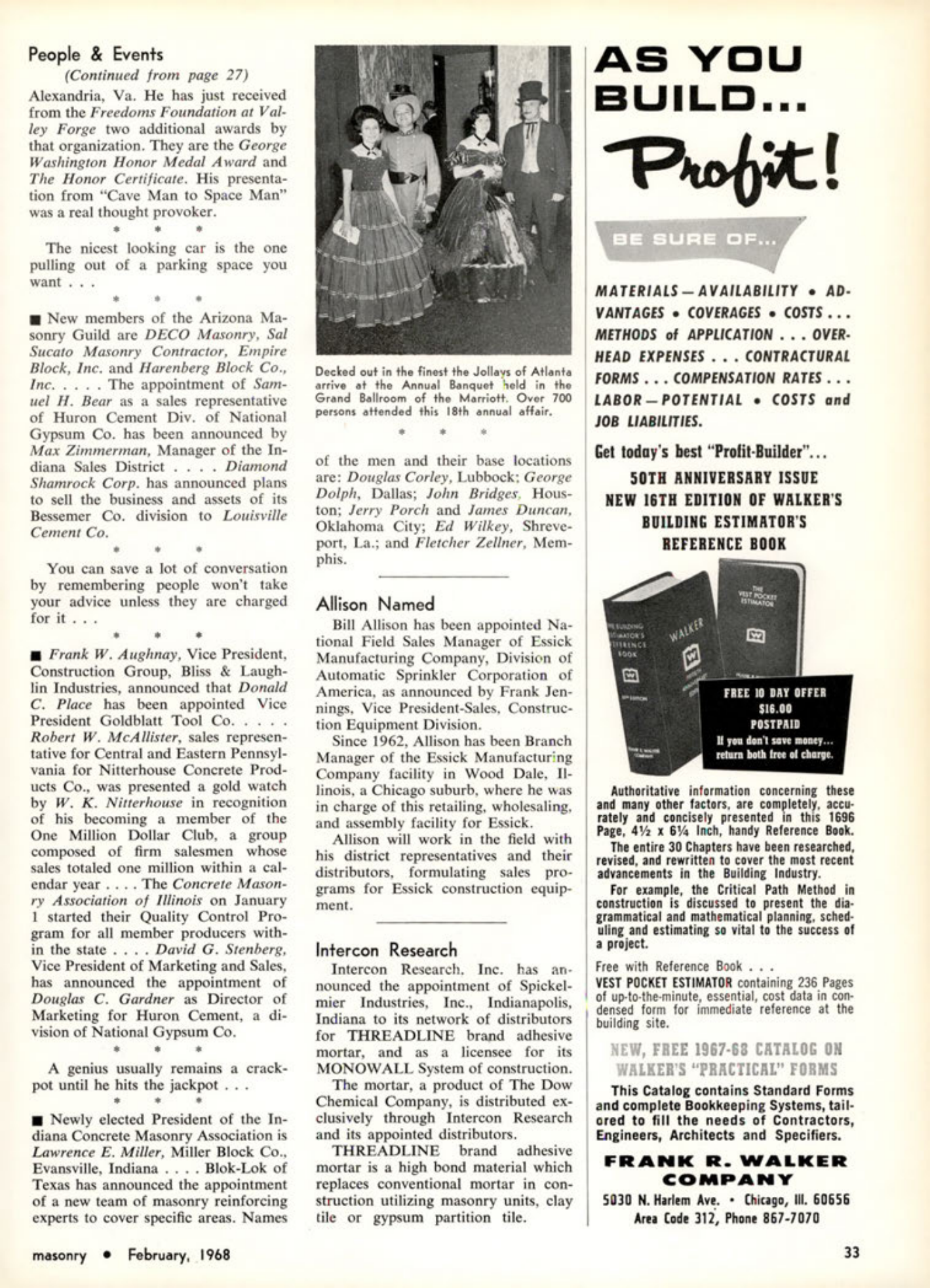 Masonry Magazine February 1968 Page. 33
