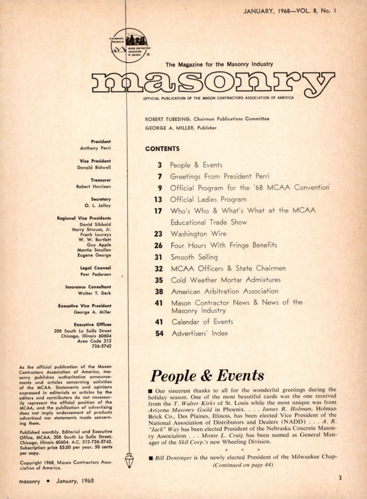Masonry Magazine January 1968 Page. 3