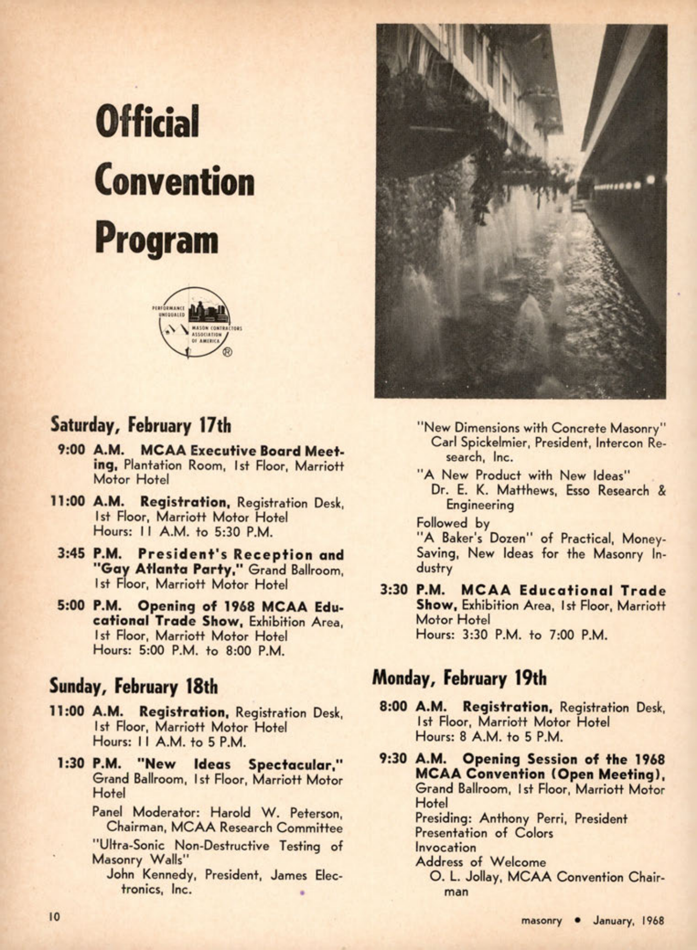 Masonry Magazine January 1968 Page. 10