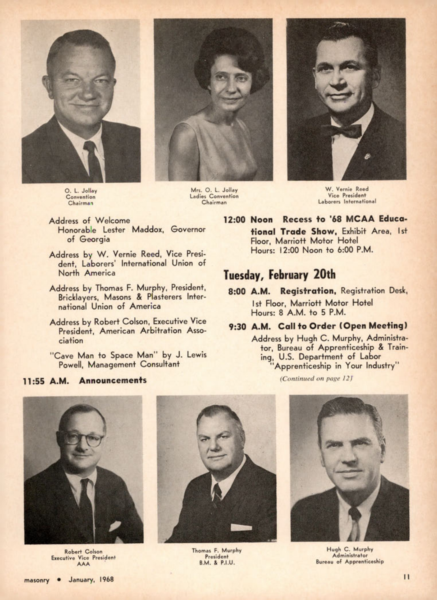 Masonry Magazine January 1968 Page. 11