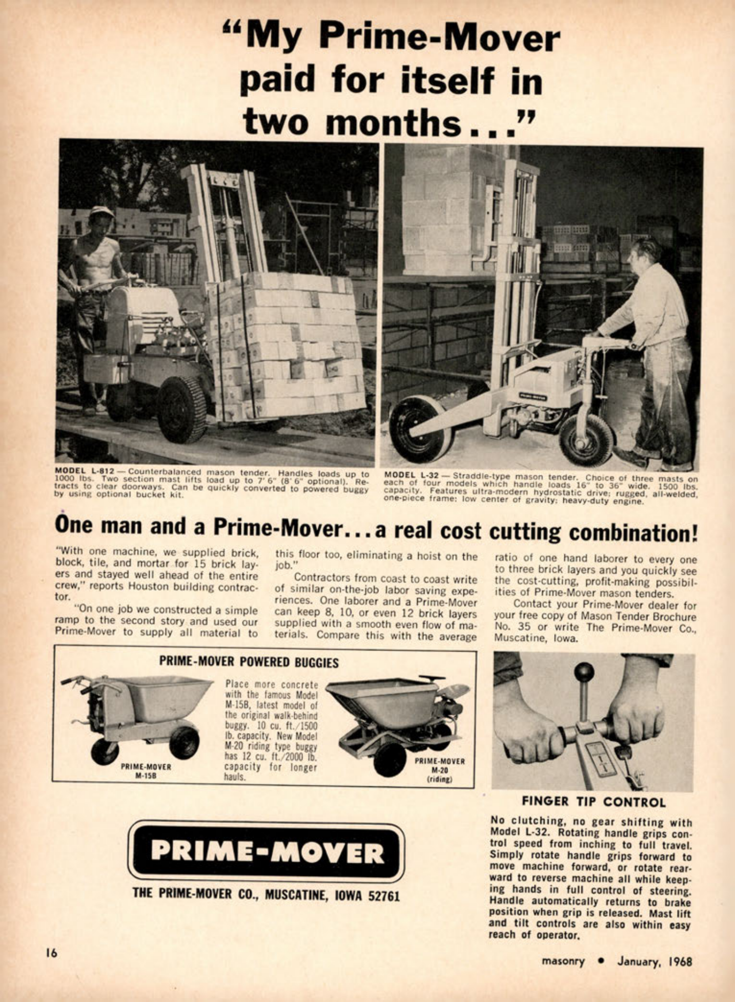 Masonry Magazine January 1968 Page. 16