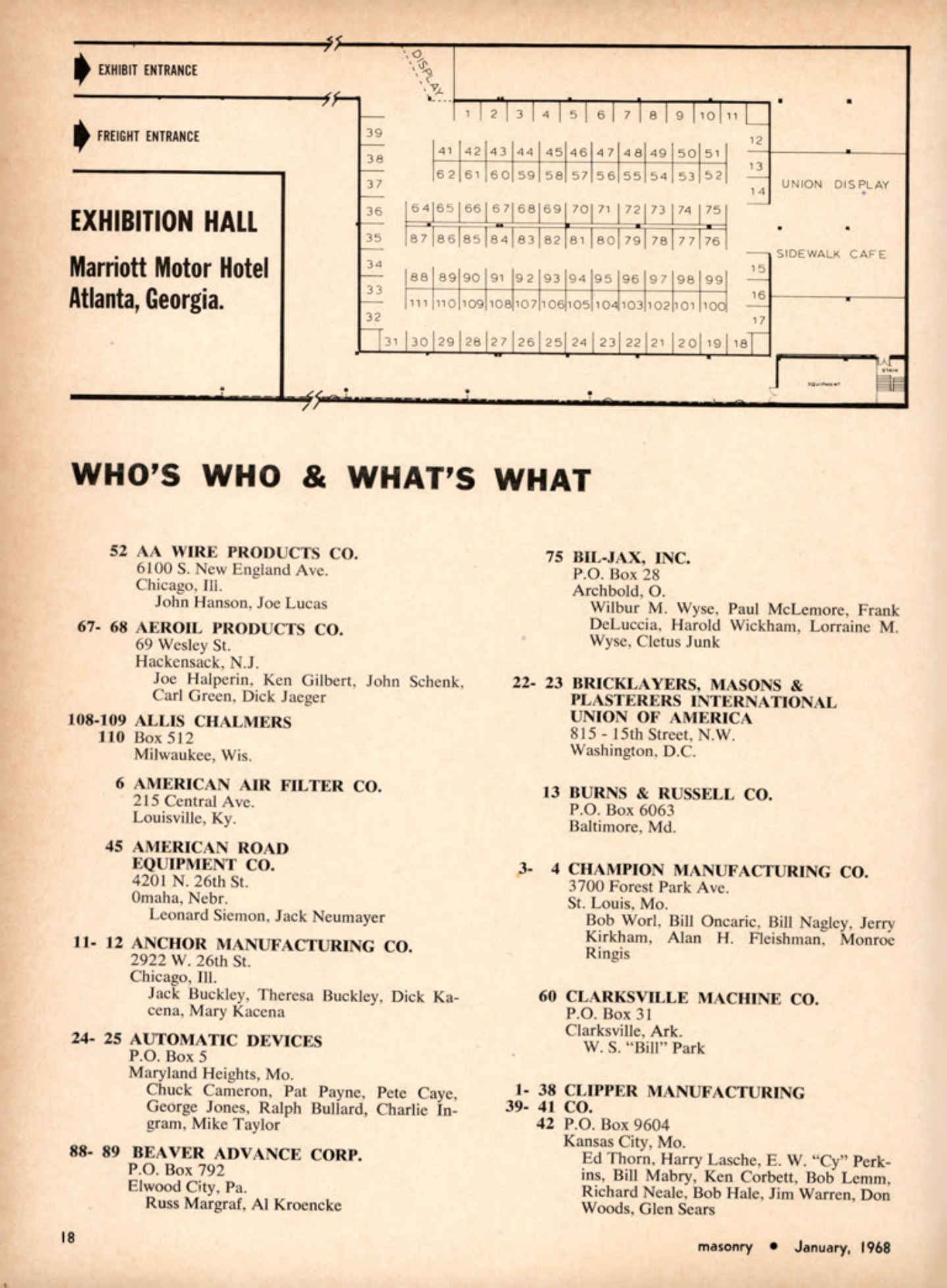 Masonry Magazine January 1968 Page. 18