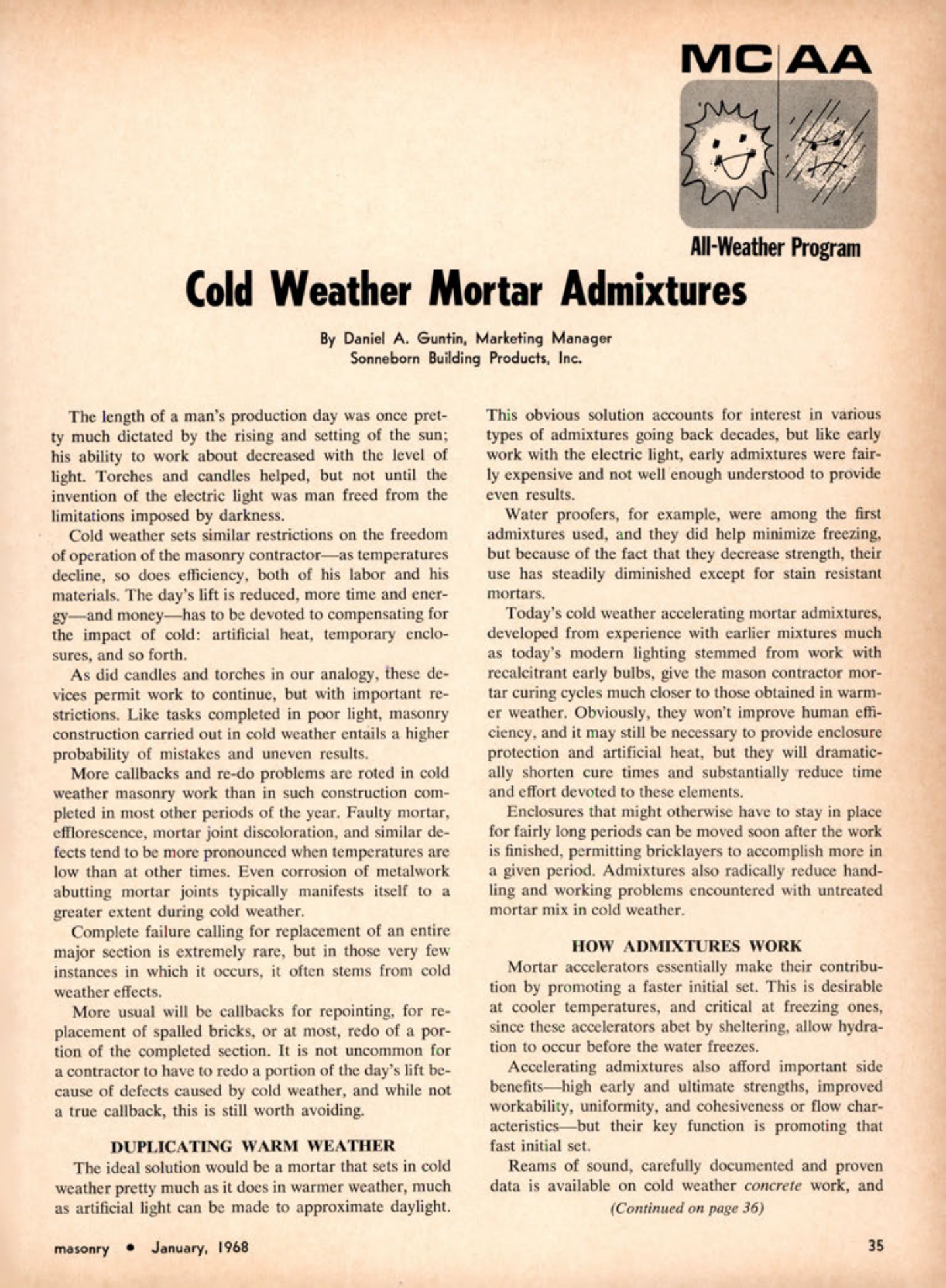 Masonry Magazine January 1968 Page. 35