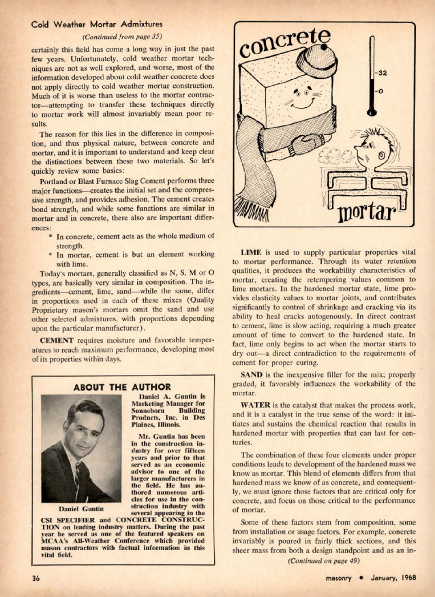 Masonry Magazine January 1968 Page. 36
