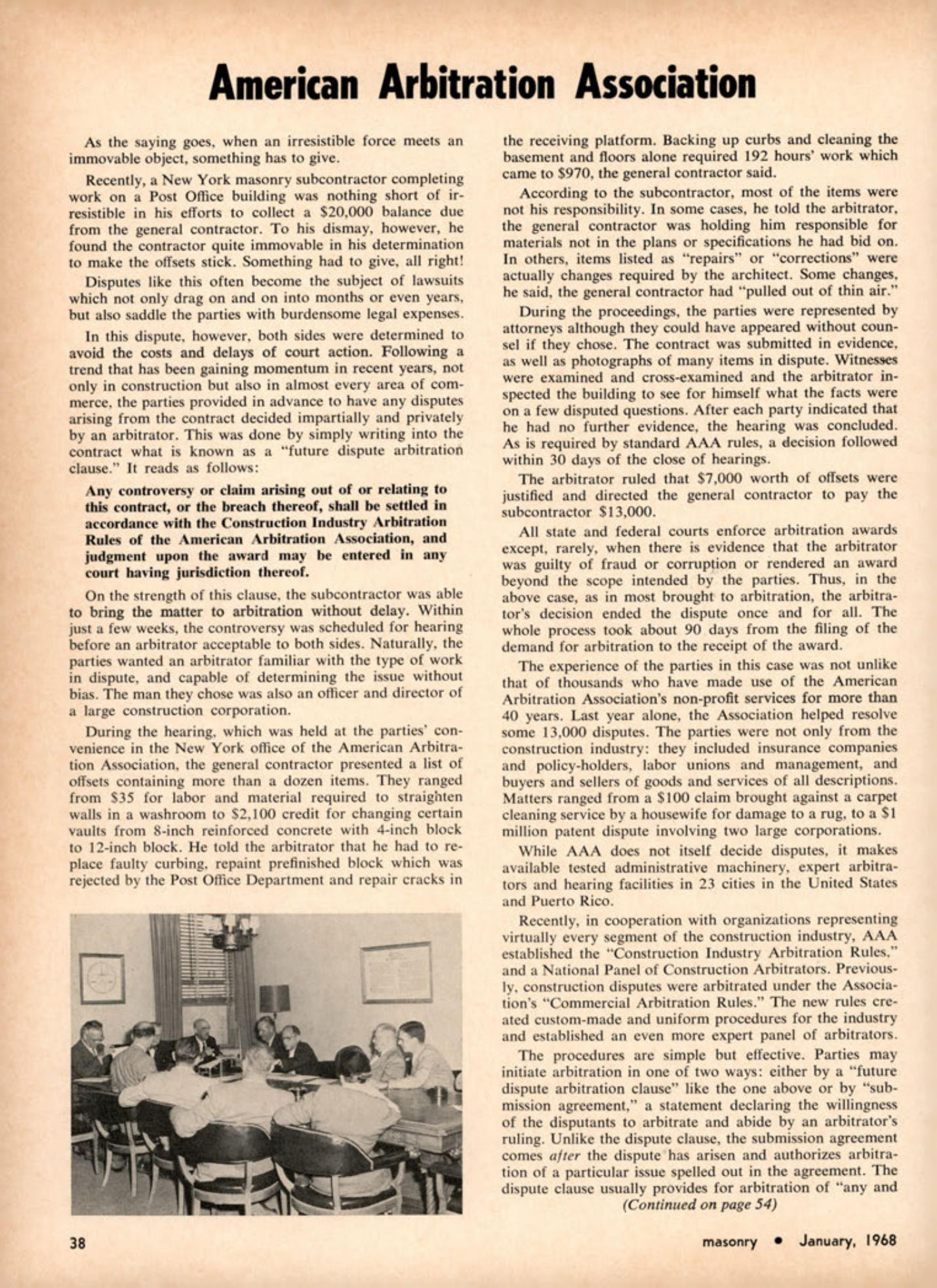 Masonry Magazine January 1968 Page. 38