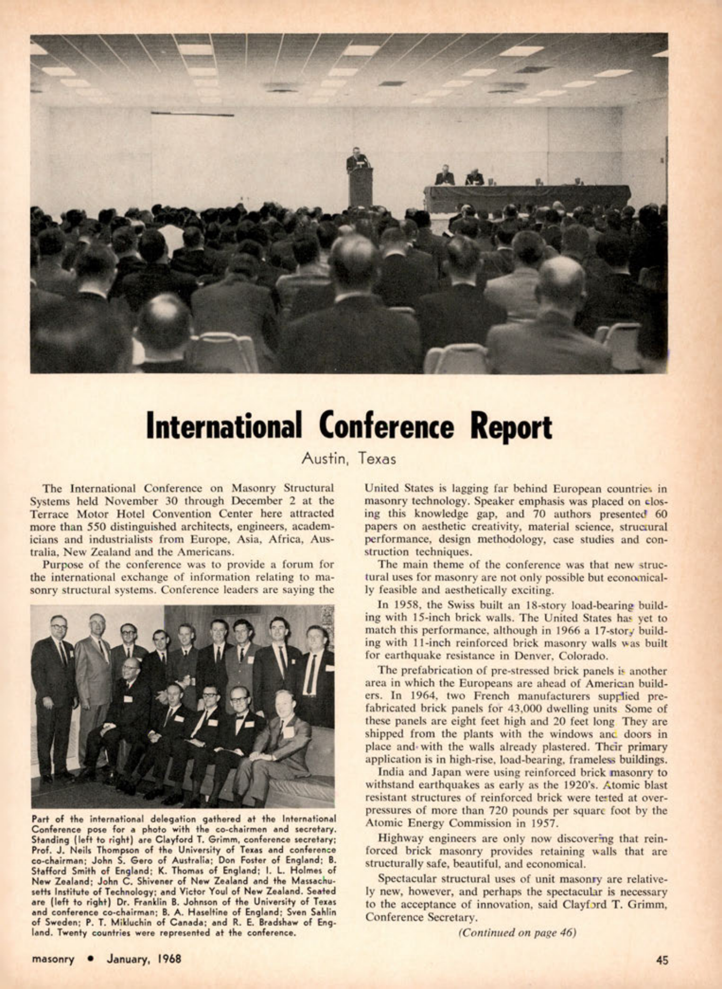 Masonry Magazine January 1968 Page. 45