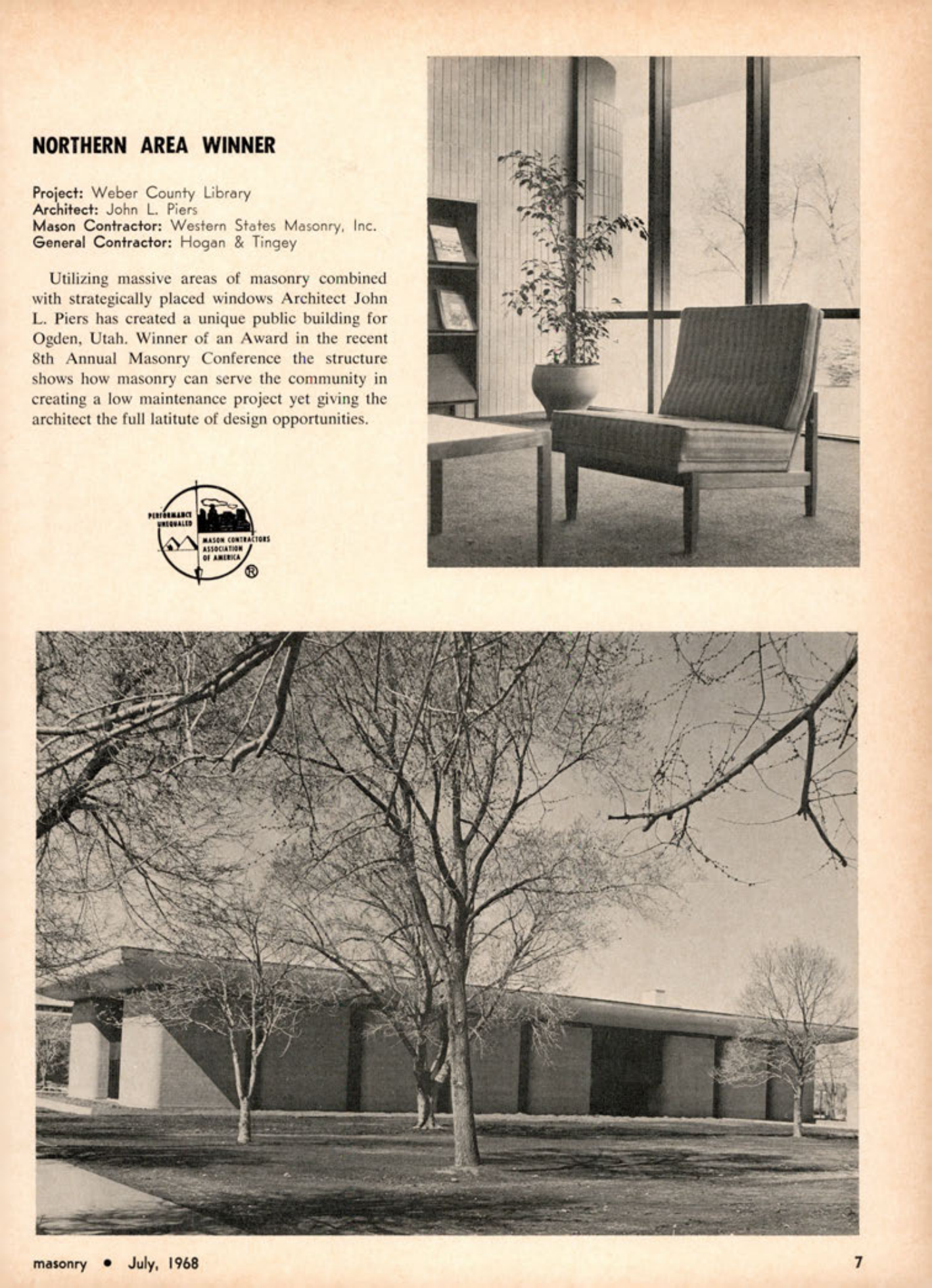 Masonry Magazine July 1968 Page. 7