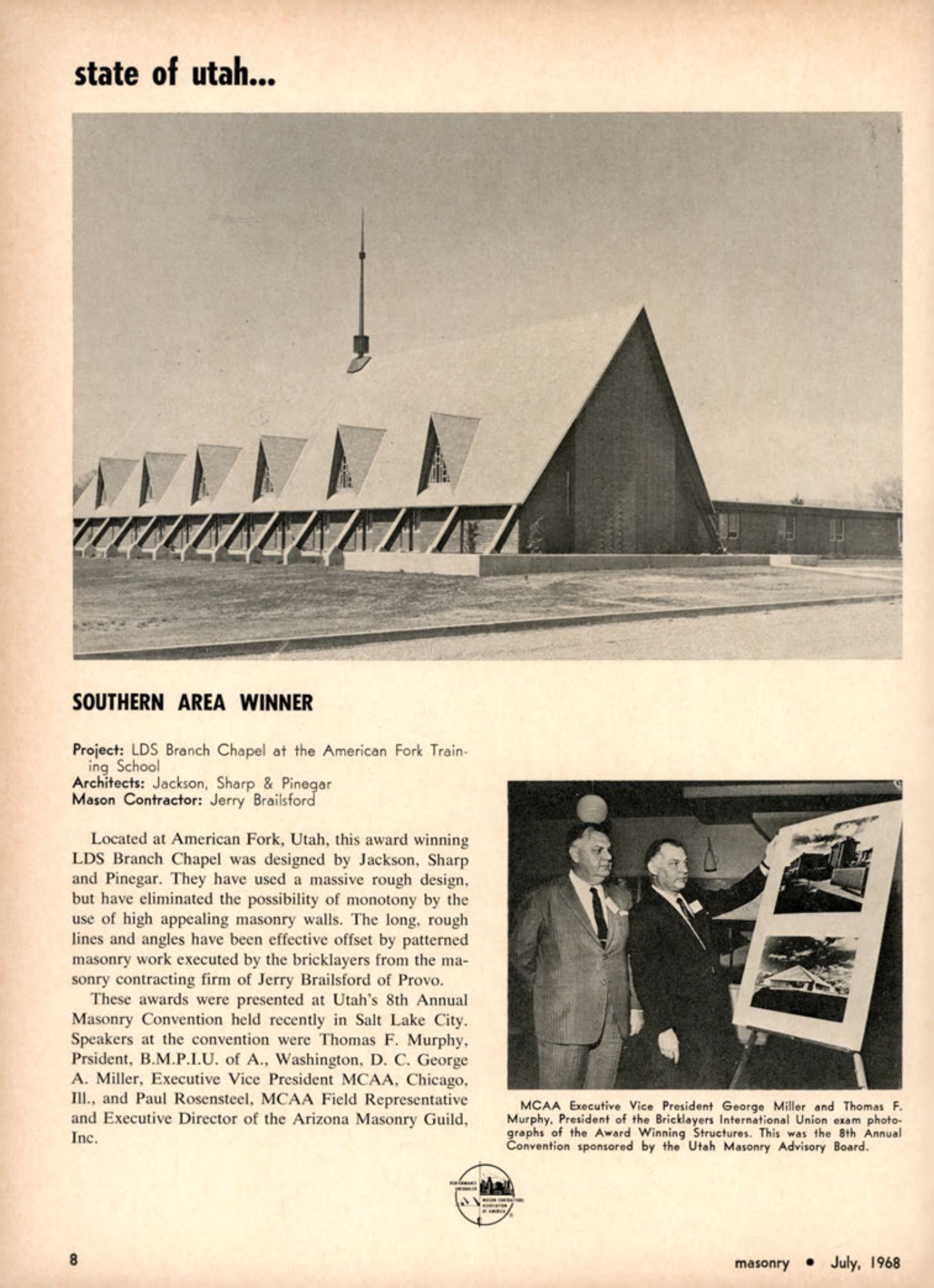 Masonry Magazine July 1968 Page. 8