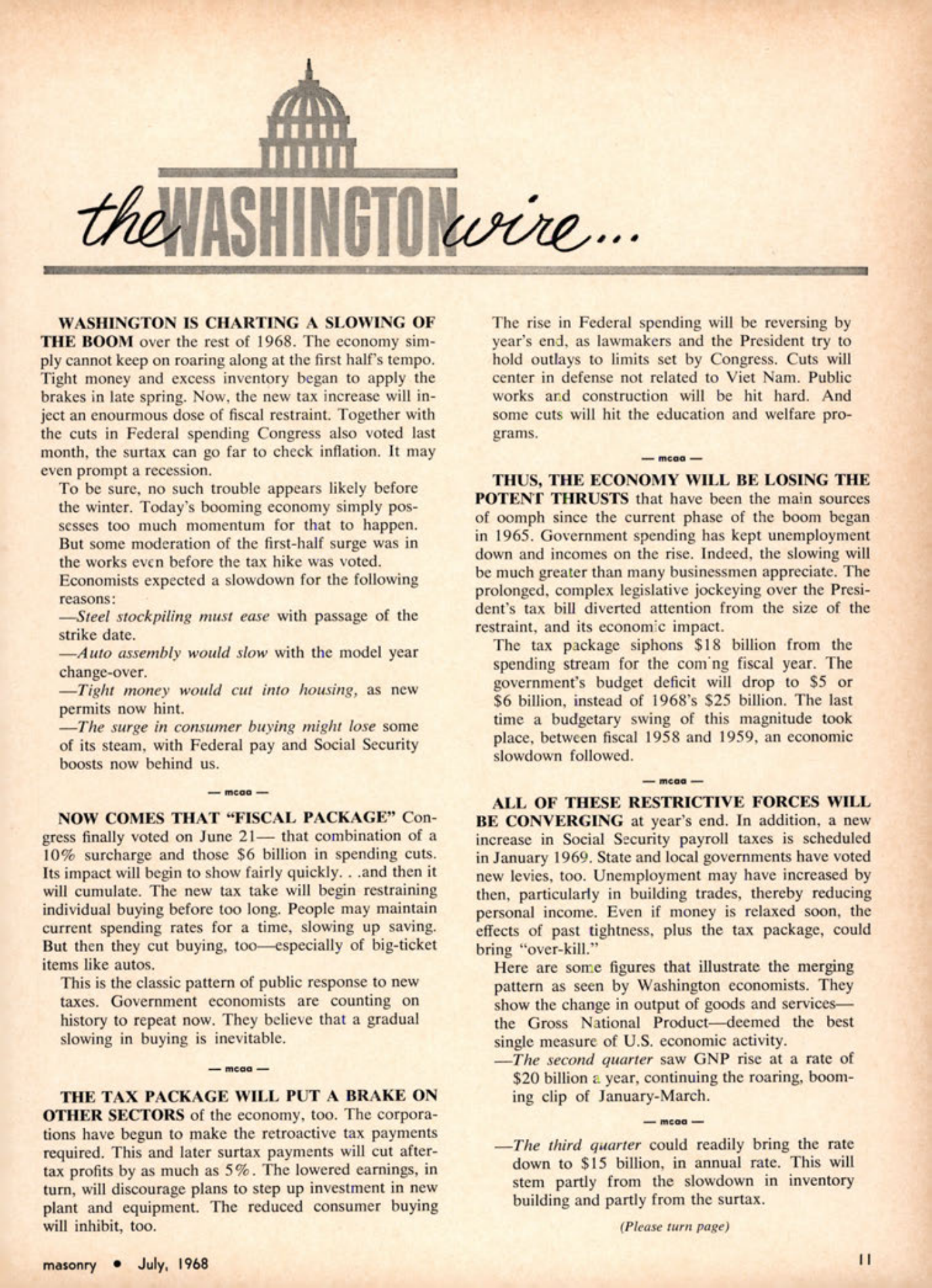 Masonry Magazine July 1968 Page. 11
