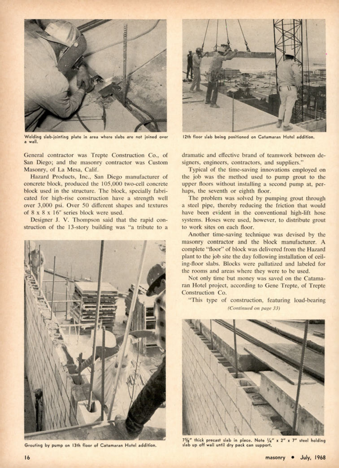 Masonry Magazine July 1968 Page. 16