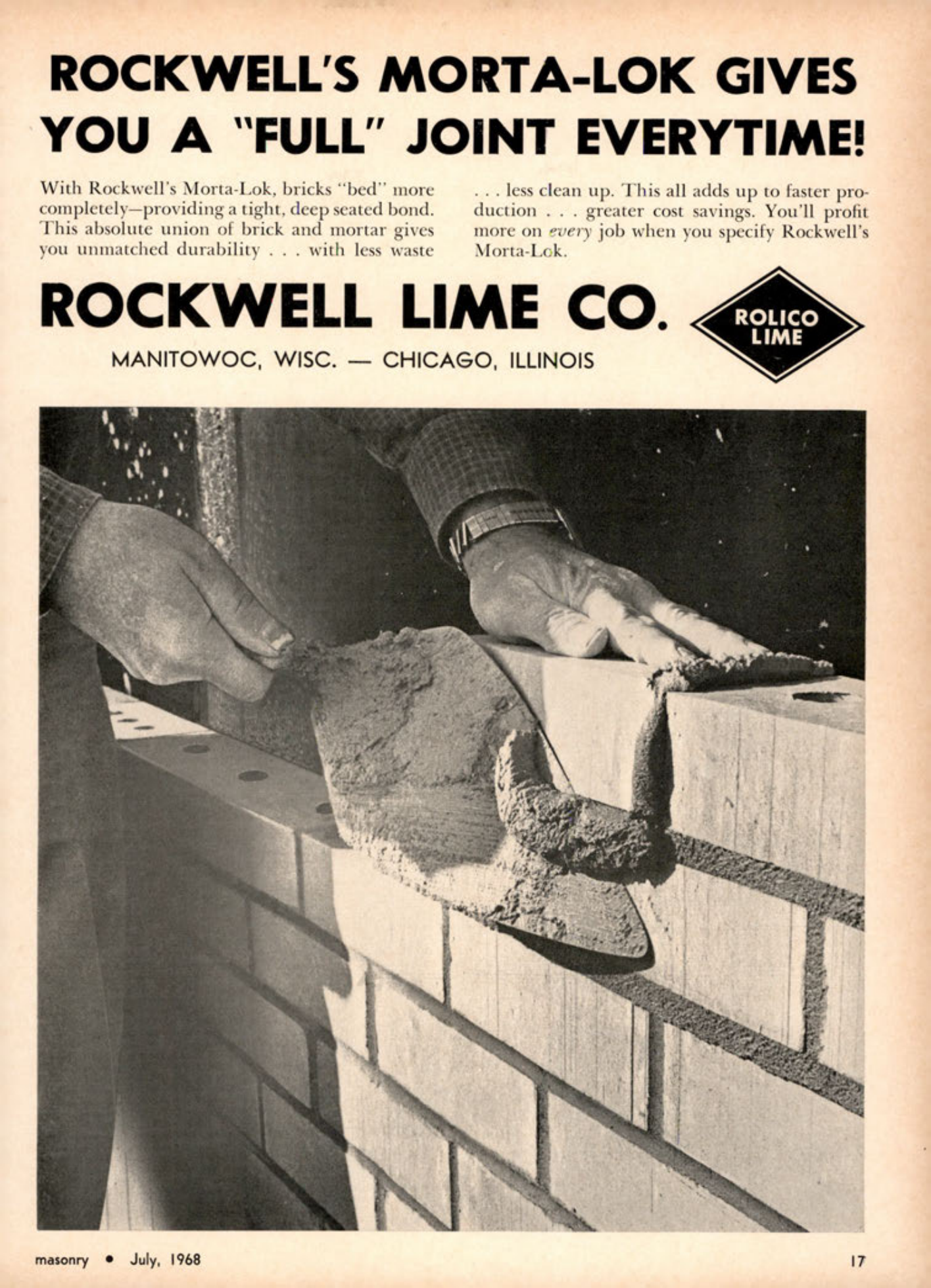 Masonry Magazine July 1968 Page. 17