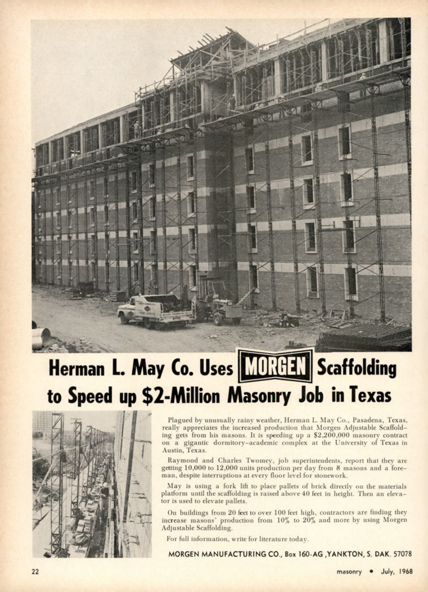 Masonry Magazine July 1968 Page. 22