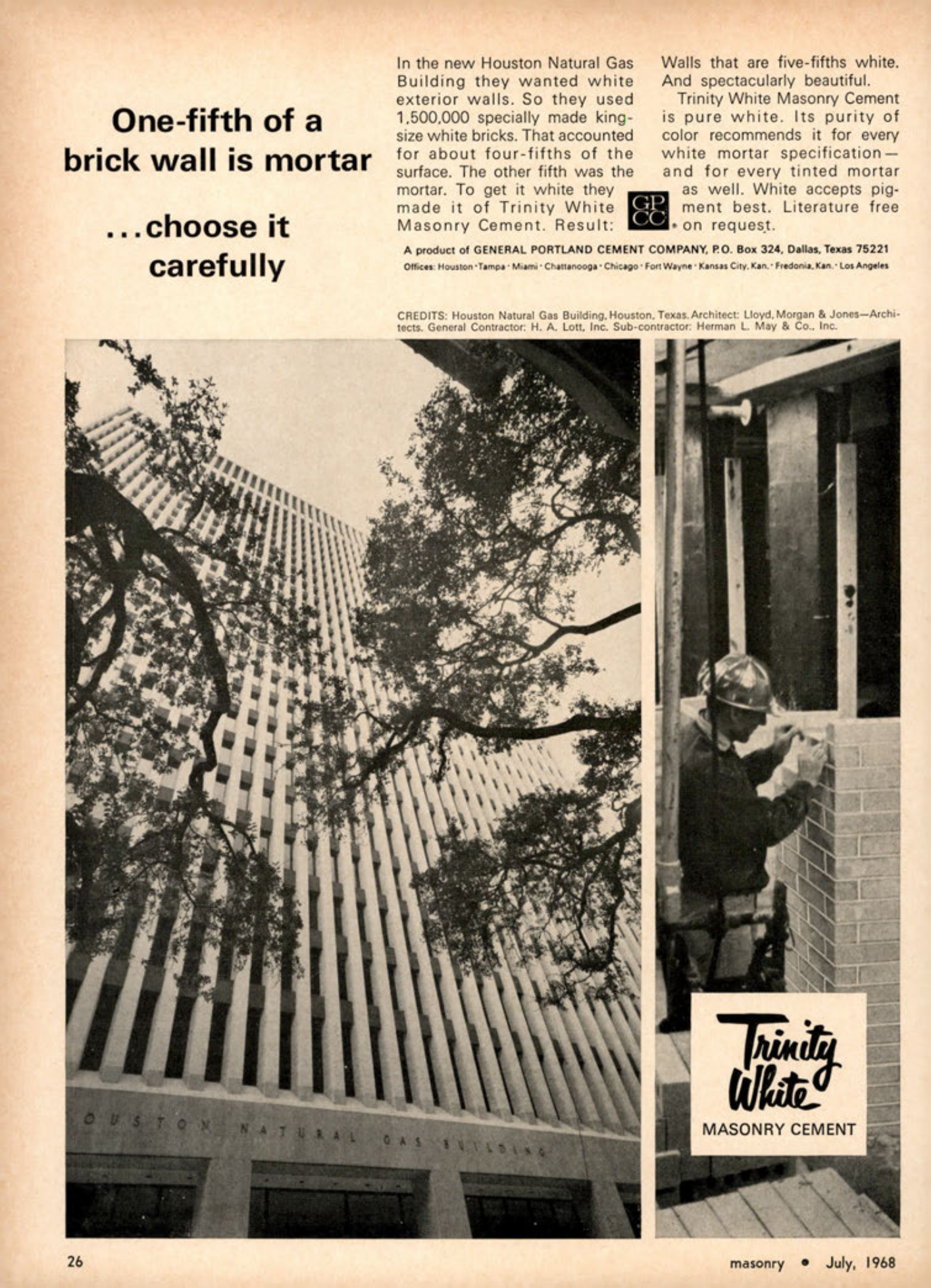 Masonry Magazine July 1968 Page. 26