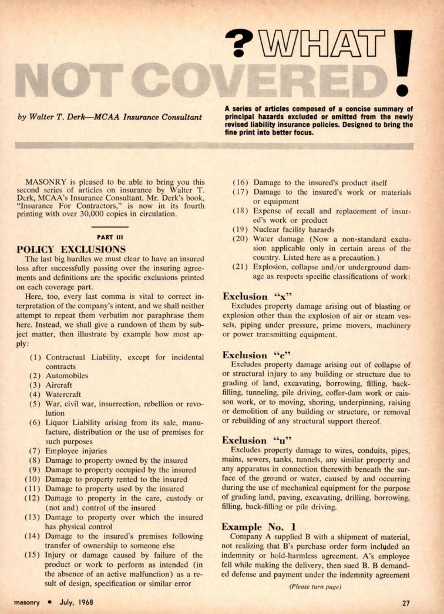 Masonry Magazine July 1968 Page. 27