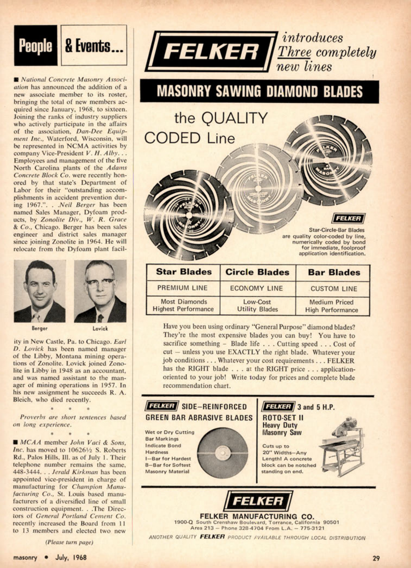 Masonry Magazine July 1968 Page. 29