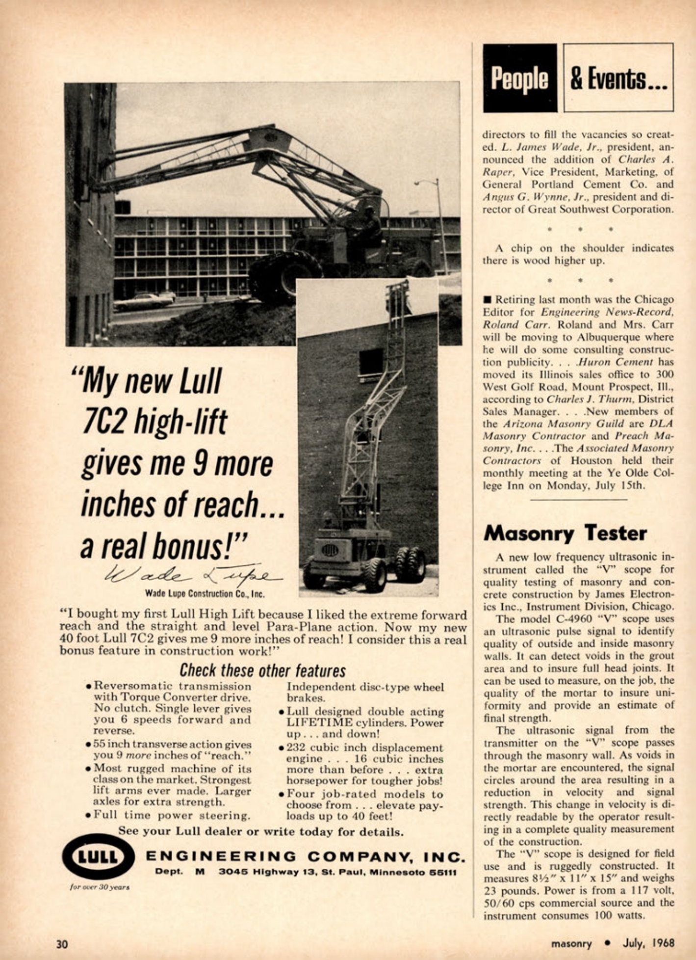 Masonry Magazine July 1968 Page. 30