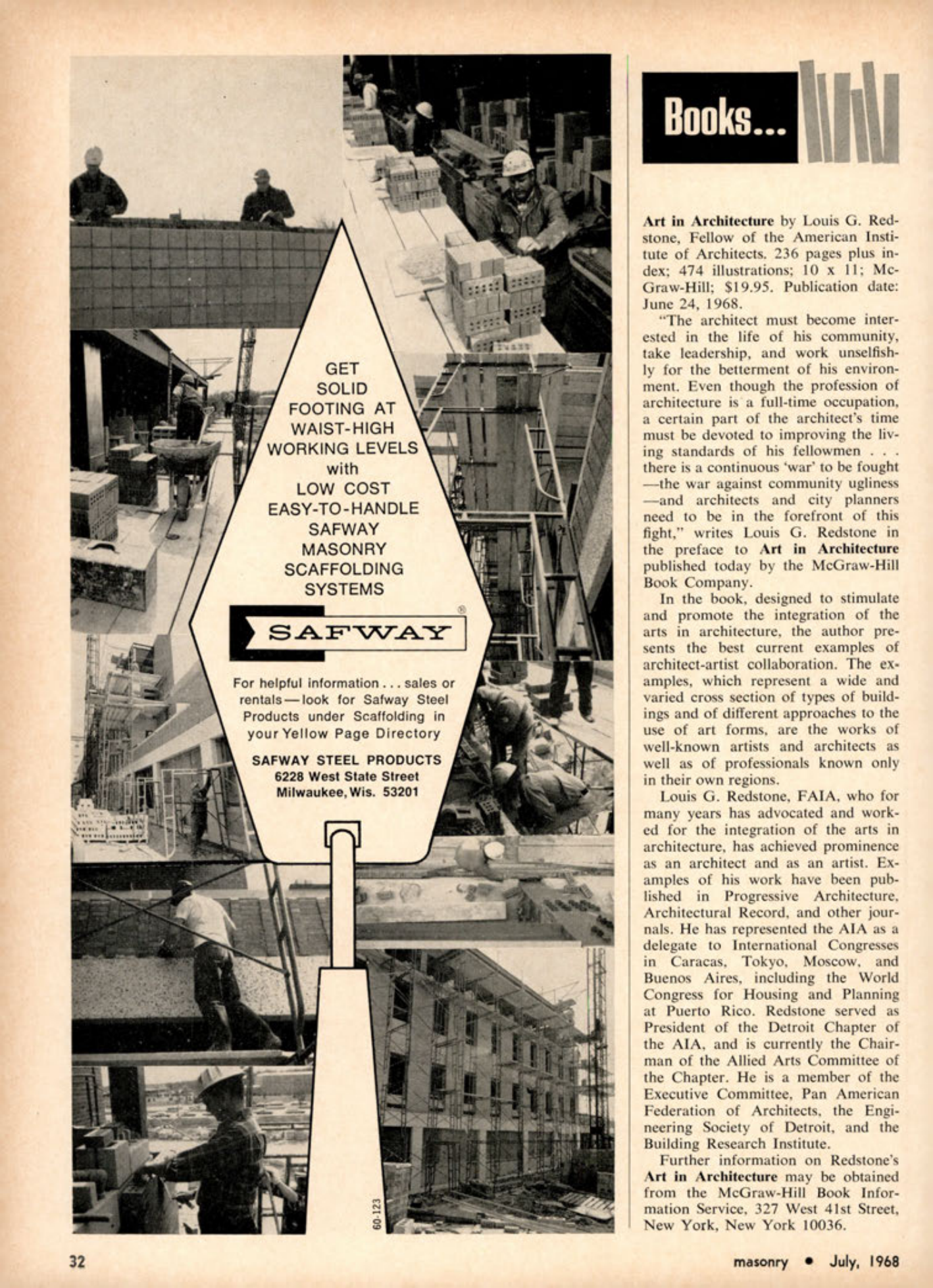 Masonry Magazine July 1968 Page. 32