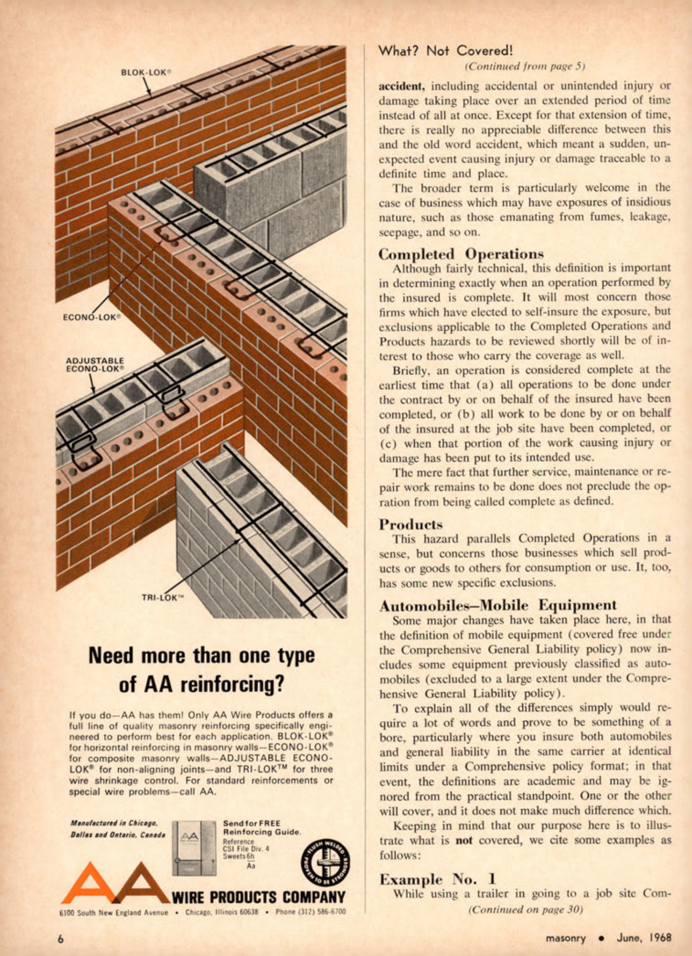 Masonry Magazine June 1968 Page. 6