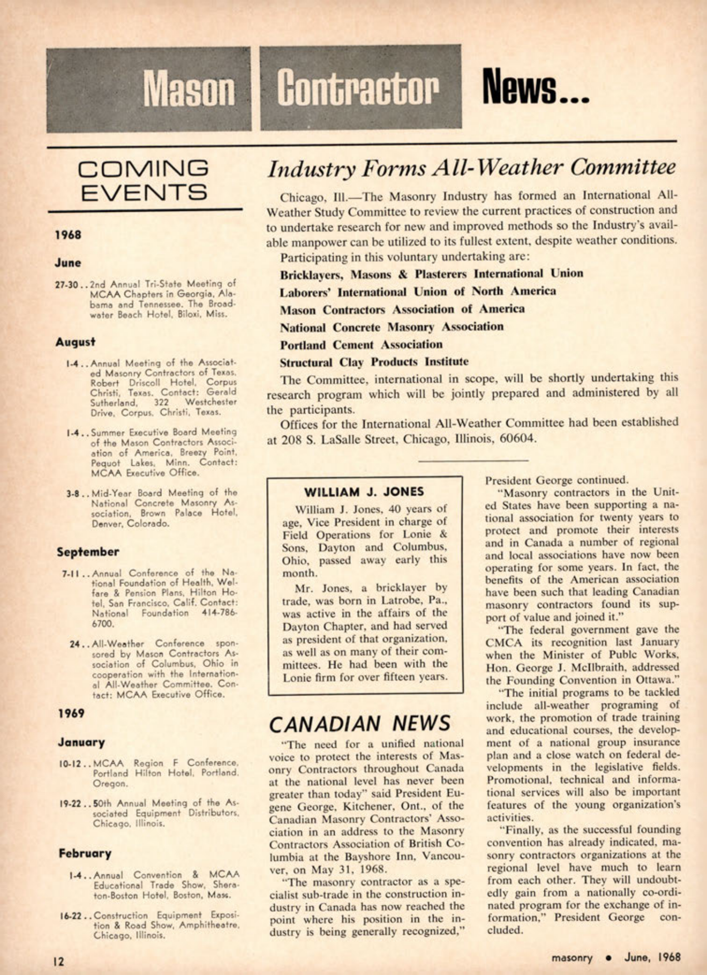 Masonry Magazine June 1968 Page. 12