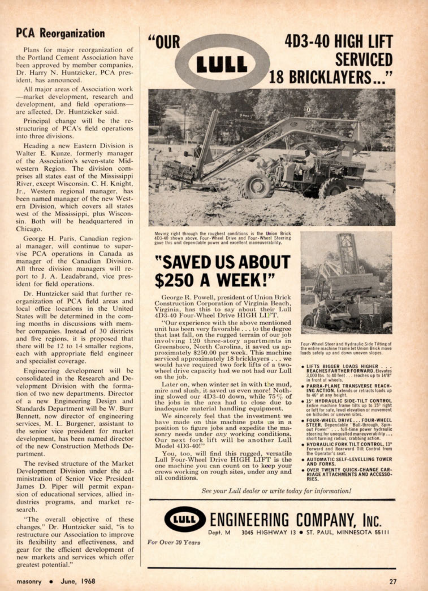 Masonry Magazine June 1968 Page. 27