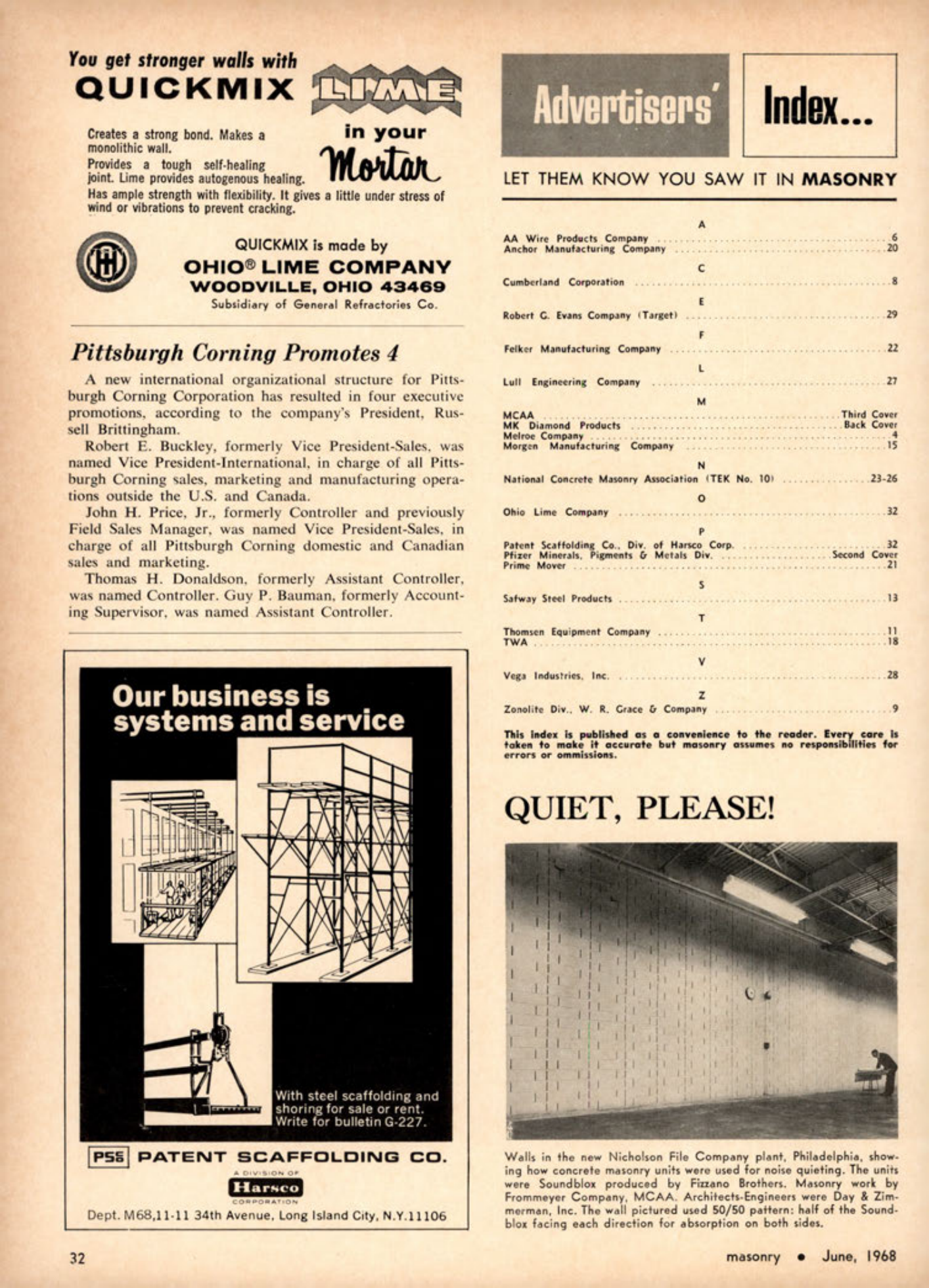 Masonry Magazine June 1968 Page. 32