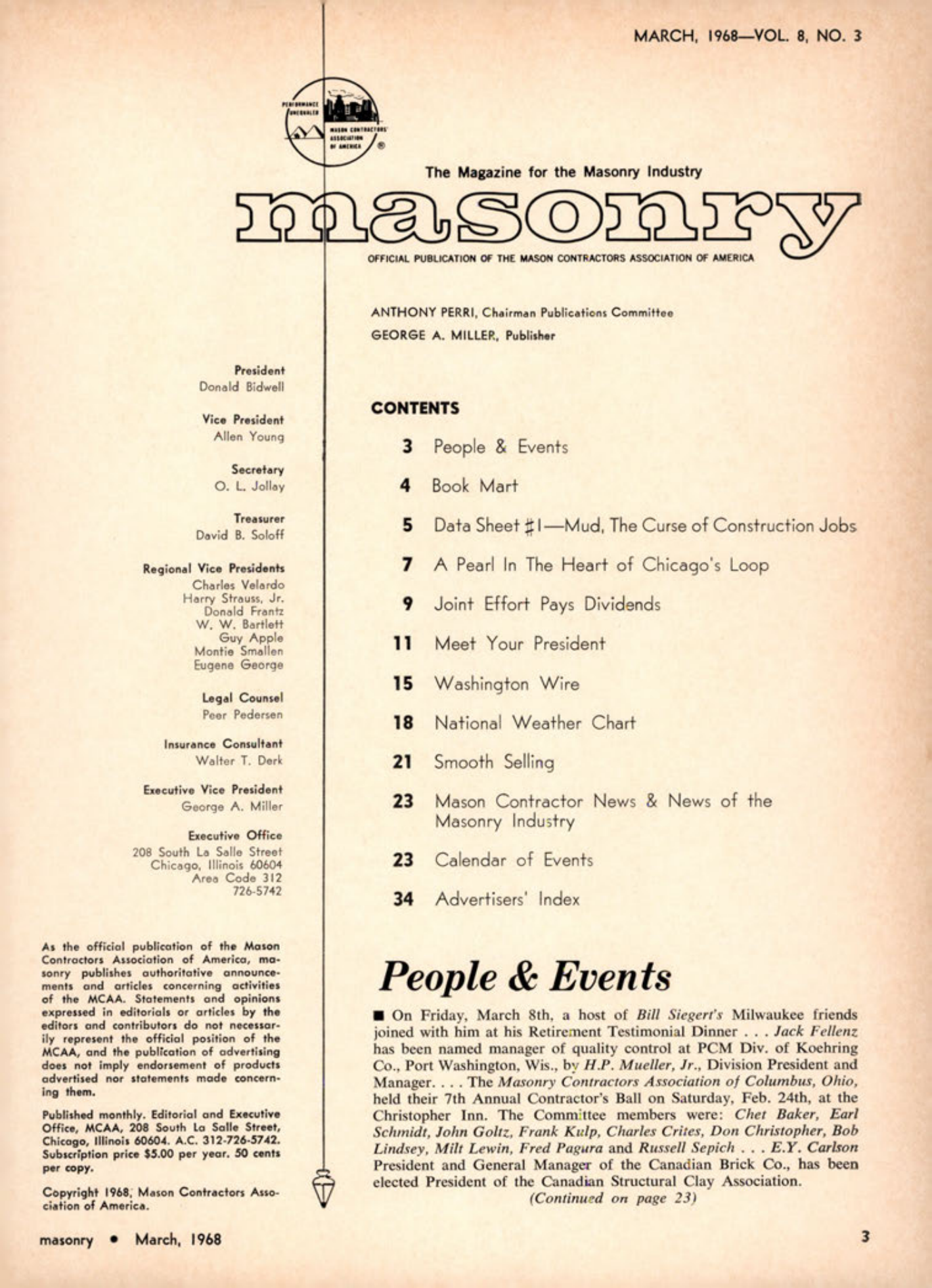 Masonry Magazine March 1968 Page. 3