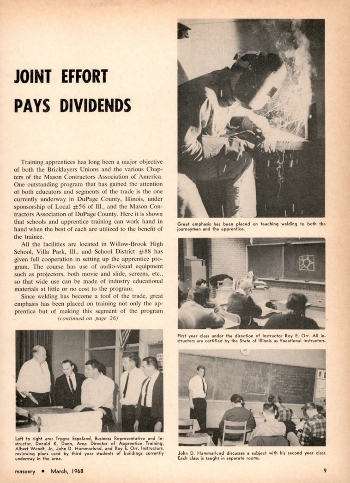Masonry Magazine March 1968 Page. 9