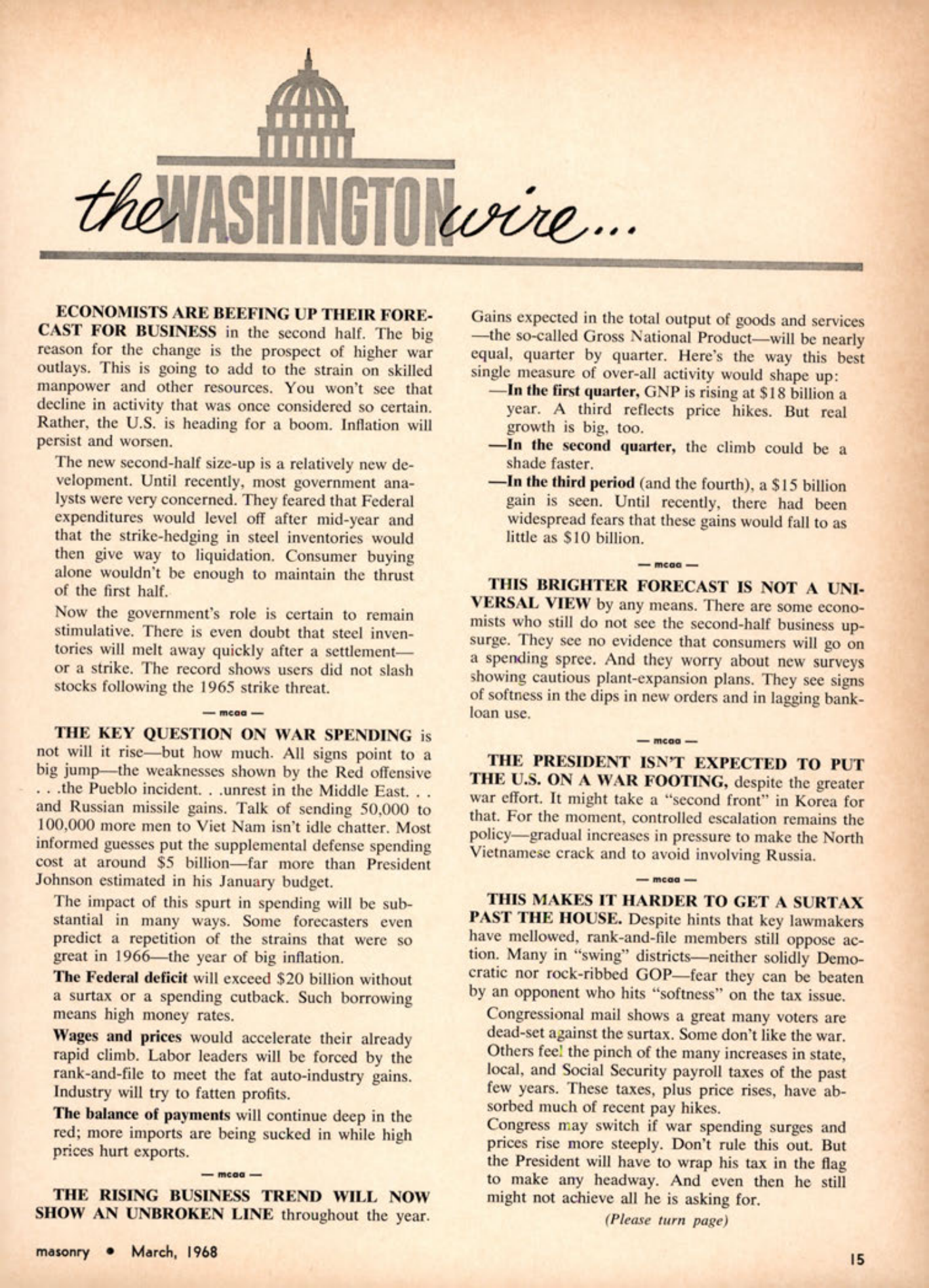 Masonry Magazine March 1968 Page. 15