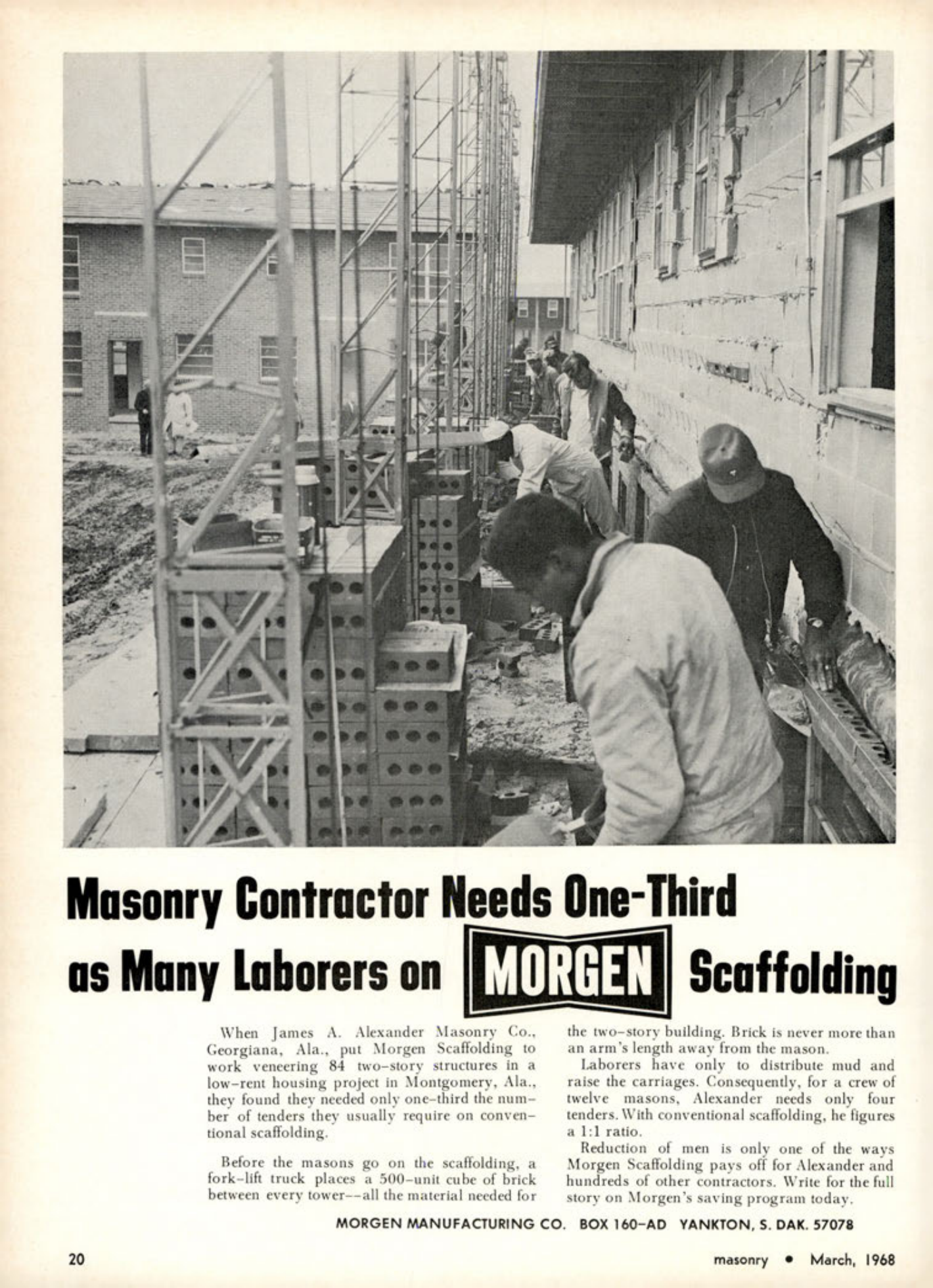 Masonry Magazine March 1968 Page. 20