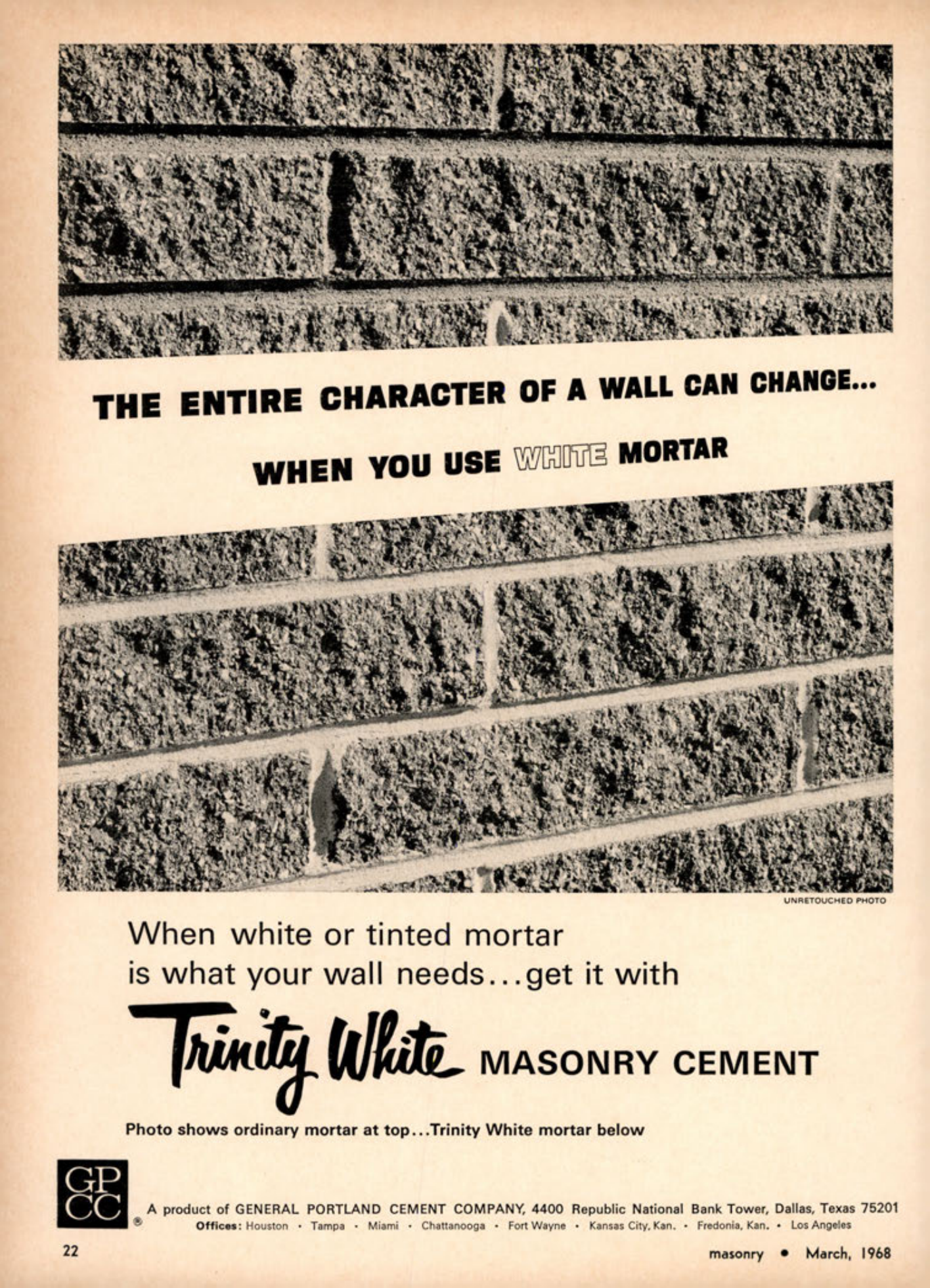 Masonry Magazine March 1968 Page. 22