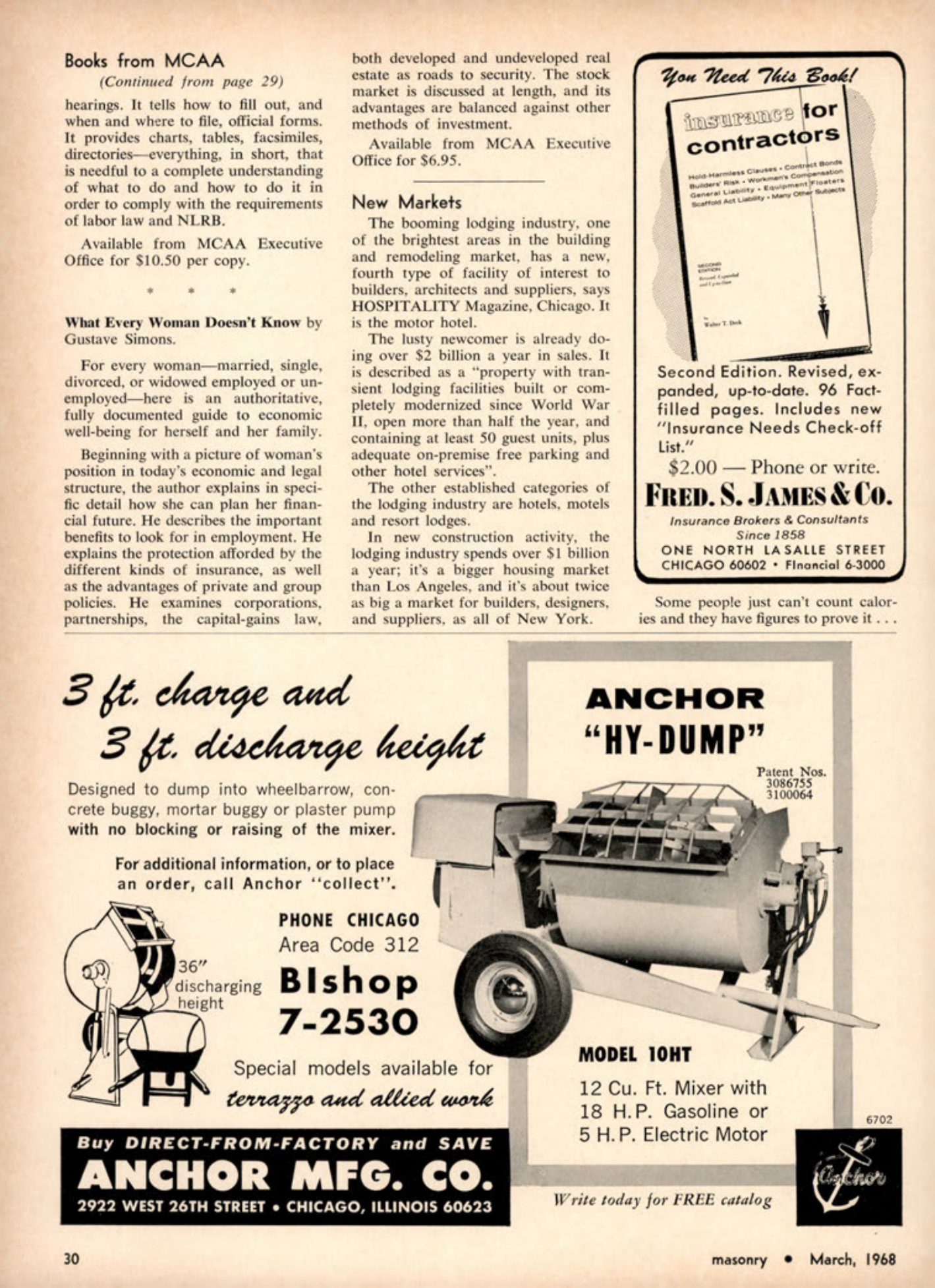 Masonry Magazine March 1968 Page. 30