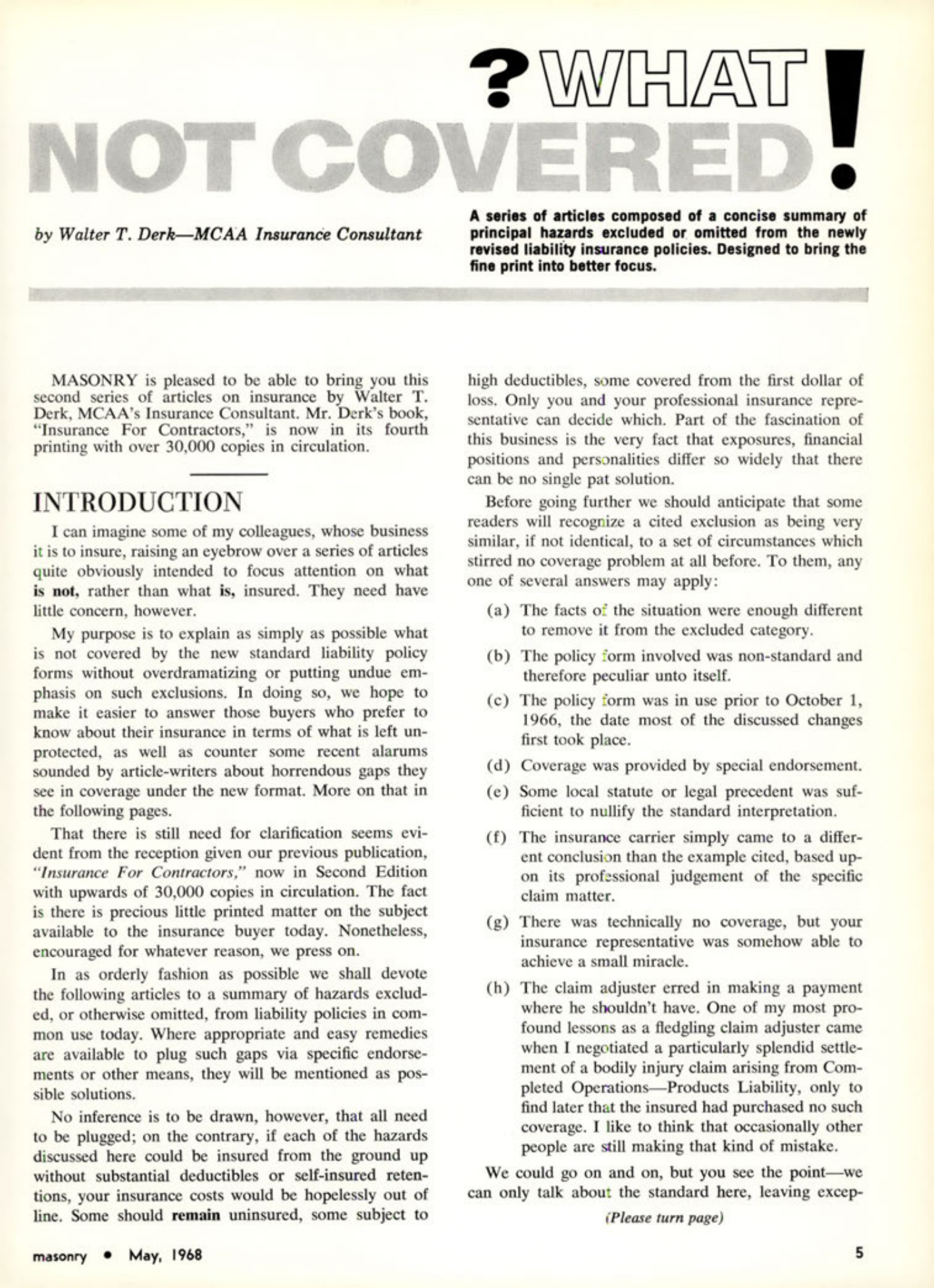 Masonry Magazine May 1968 Page. 5