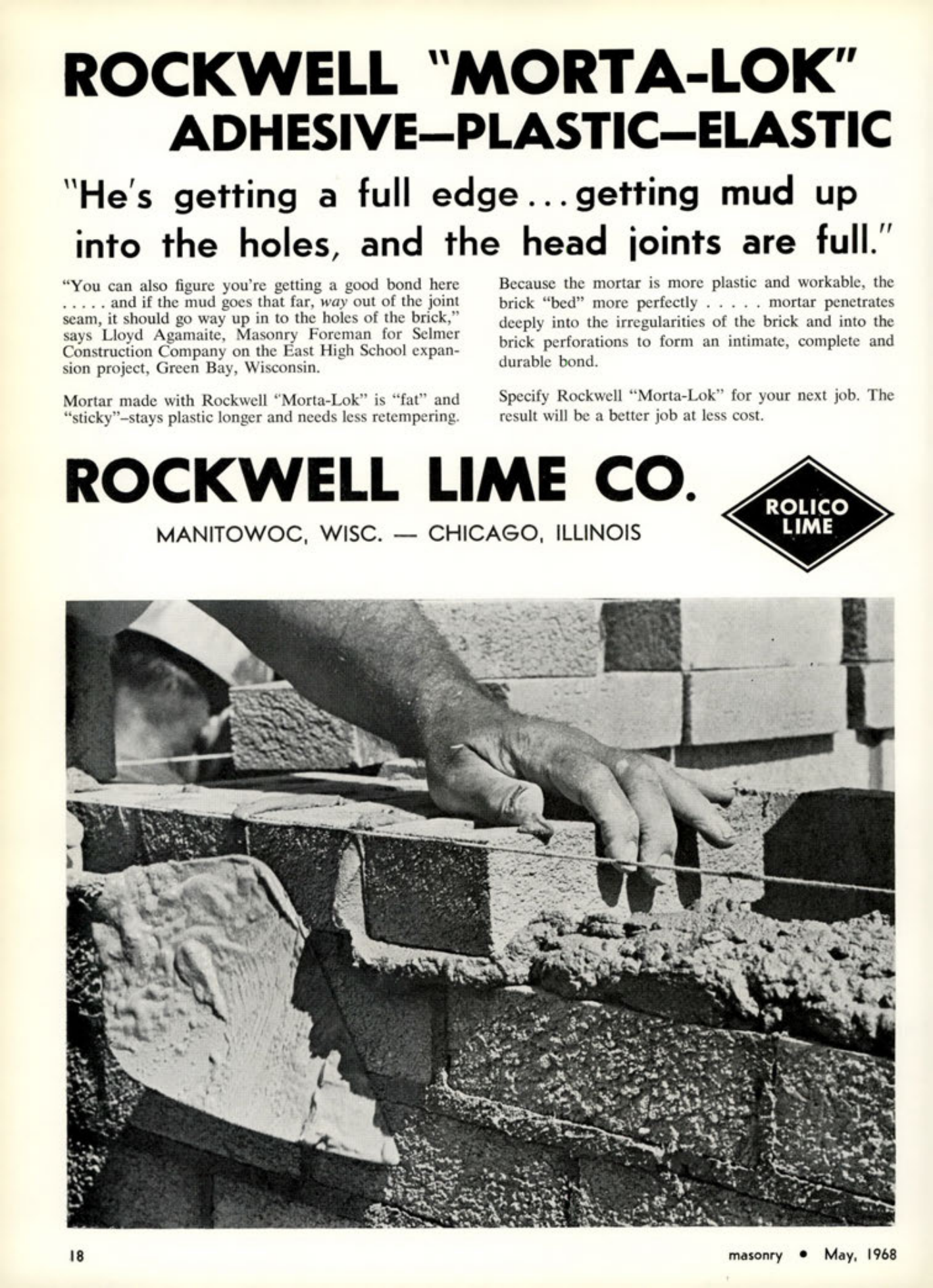 Masonry Magazine May 1968 Page. 18