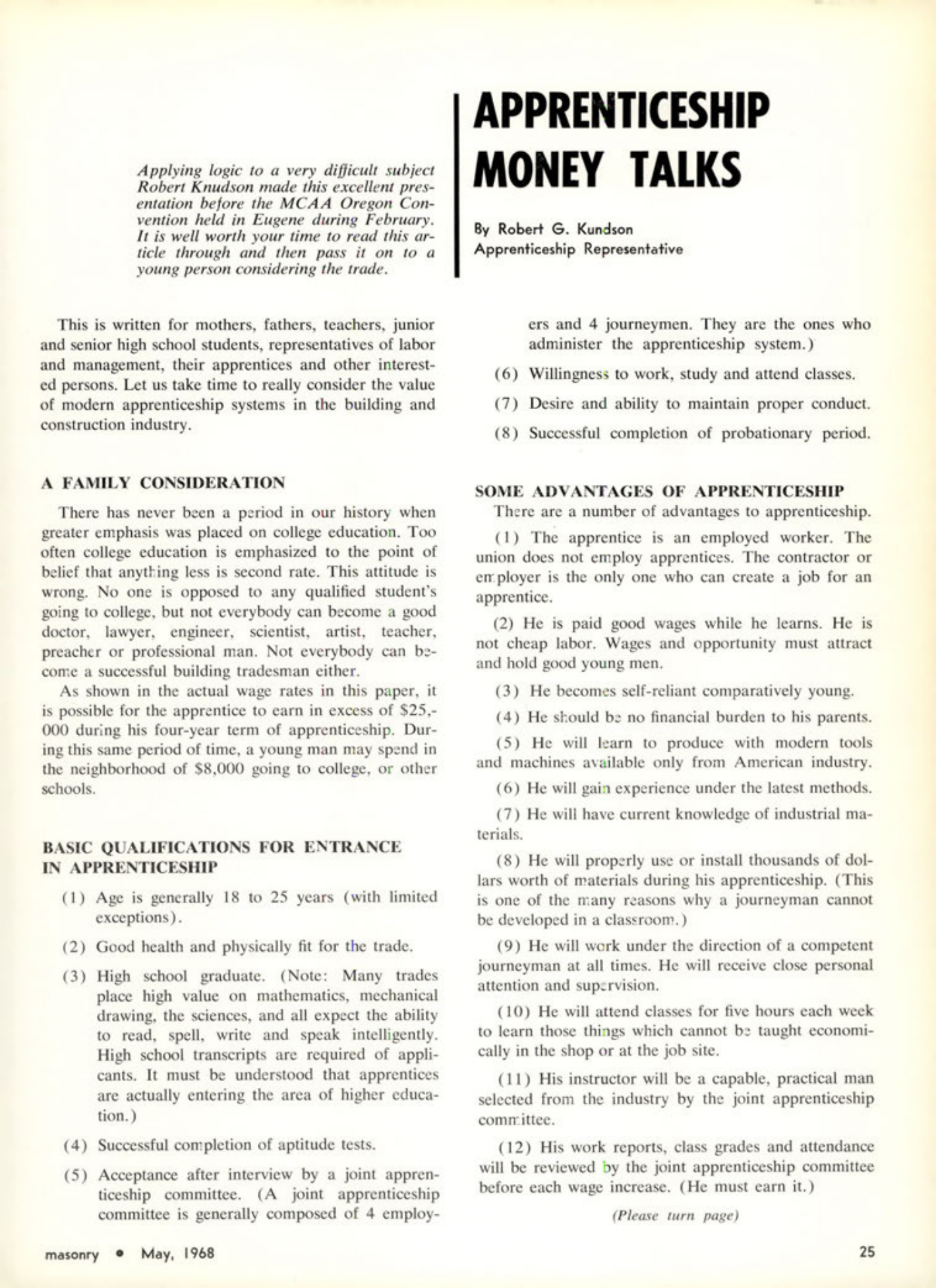 Masonry Magazine May 1968 Page. 25