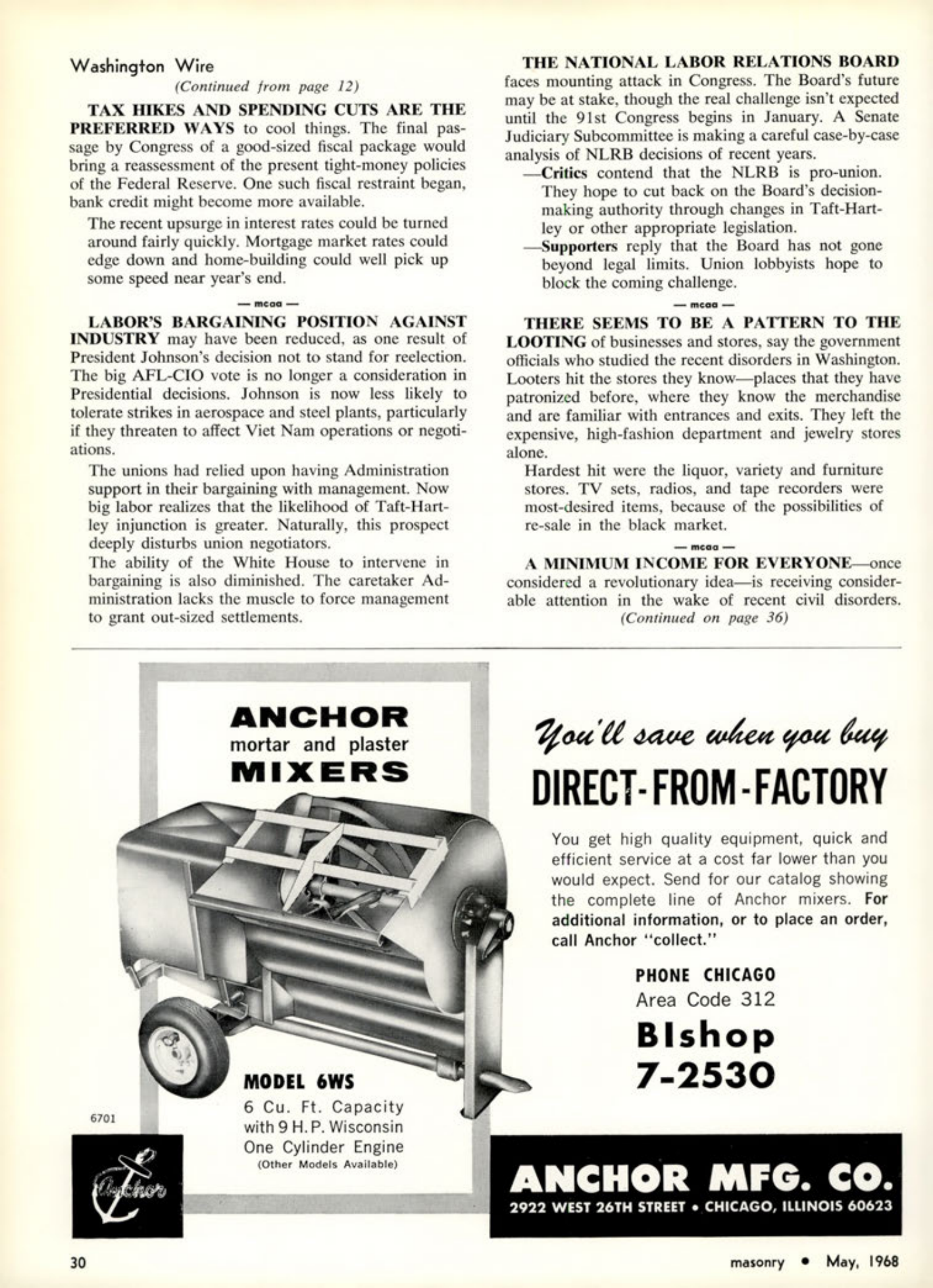 Masonry Magazine May 1968 Page. 30